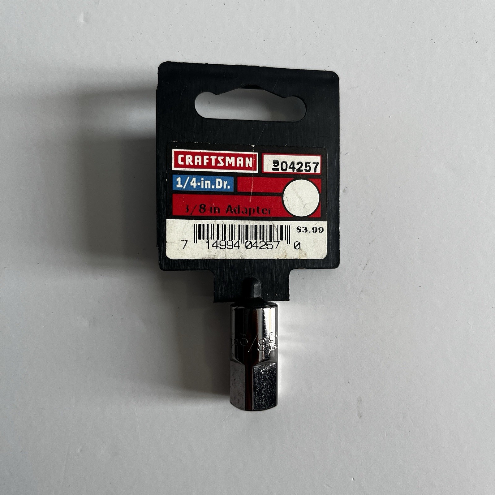 NOS Sears Craftsman 1/4″ Drive to 3/8″ Socket Adapter 4257