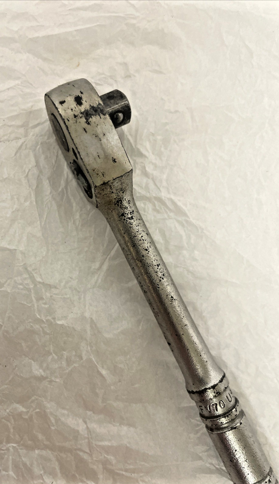 VINTAGE SNAP-ON FV70 PEAR HEAD 3/8″ DRIVE RATCHET TOOL