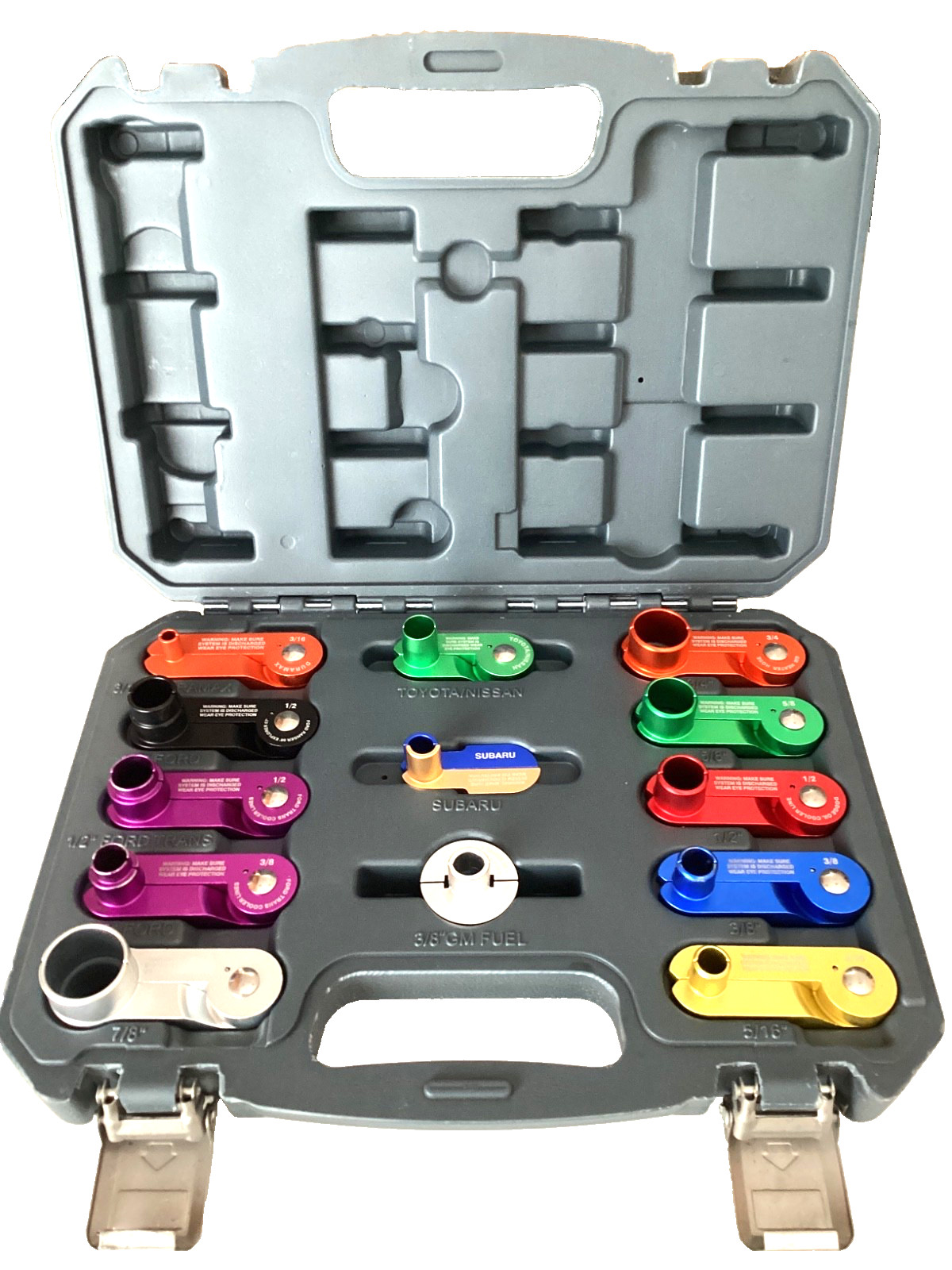 Lisle Tools 13 Piece Aluminum Master Disconnect Set Snap Latch Case 39480 MINT