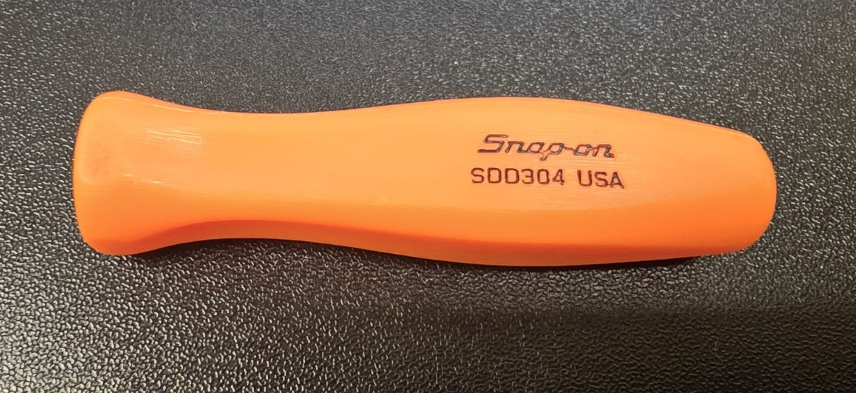 Snap-on ™ NEW Orange MINI Hard Plastic Handle For Flat Screwdriver SDD304AO