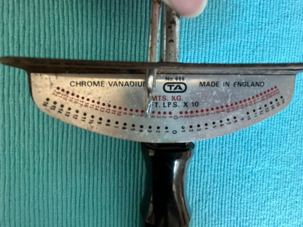 Vintage Torque Wrench 1/2 Inch Square Drive Chrome Vanadium