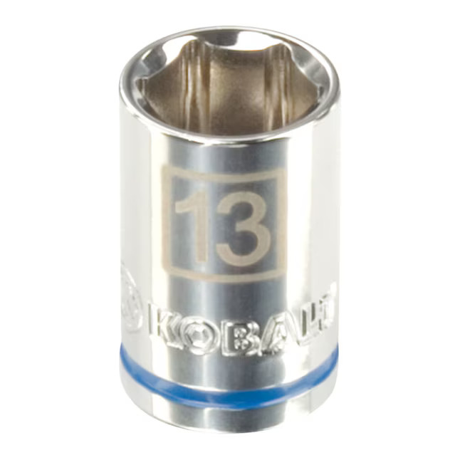 Kobalt 3/8-in Drive 6 Point Shallow Chrome Socket (Choose 13/14/15/17/18/19MM)