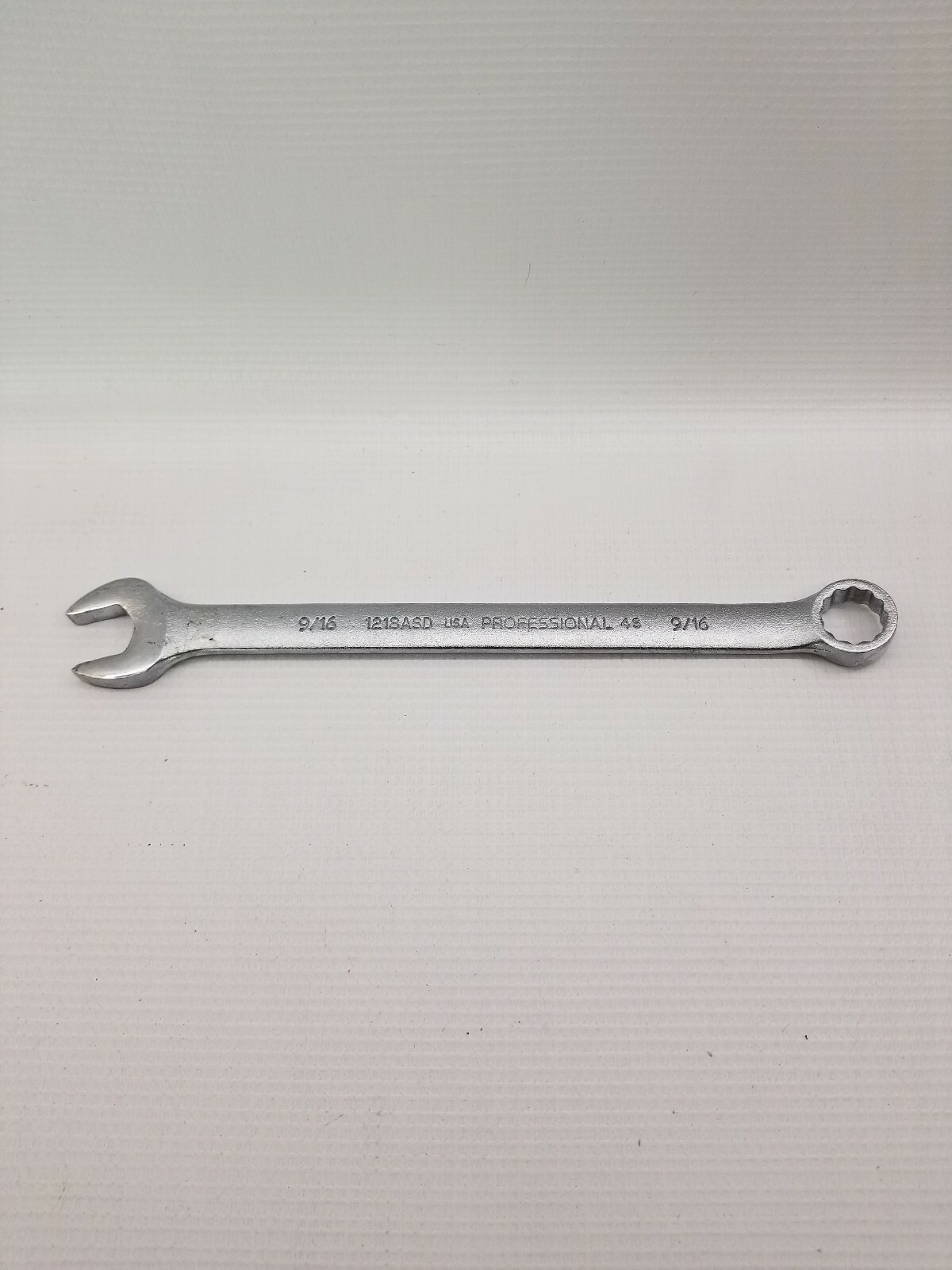 Proto 1218ASD 9/16″ Combination Wrench Box Open Satin Chrome USA MADE