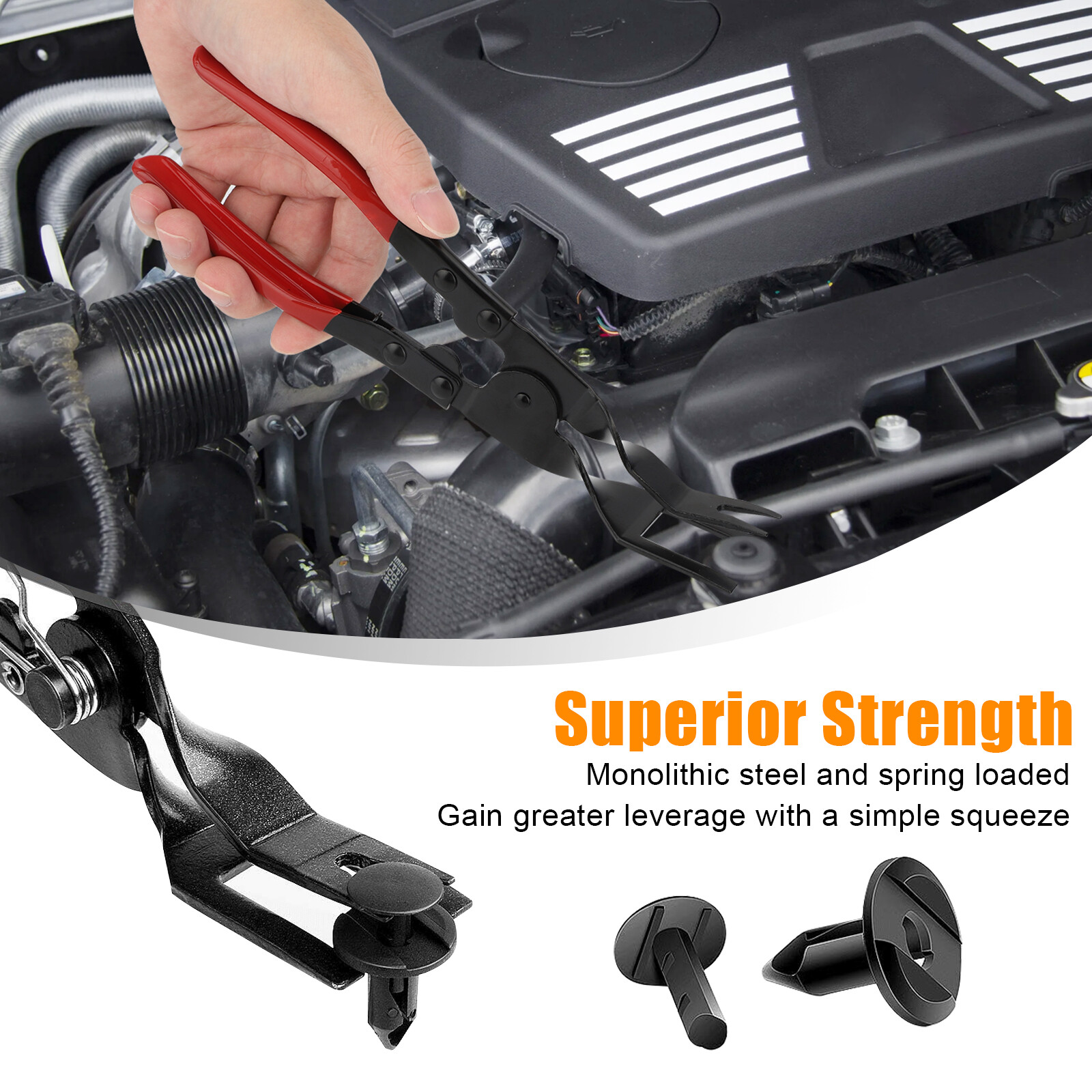 Car Push Pin Retainer Fastener Rivet Trim Clip Cutter Puller Pliers Removal Tool