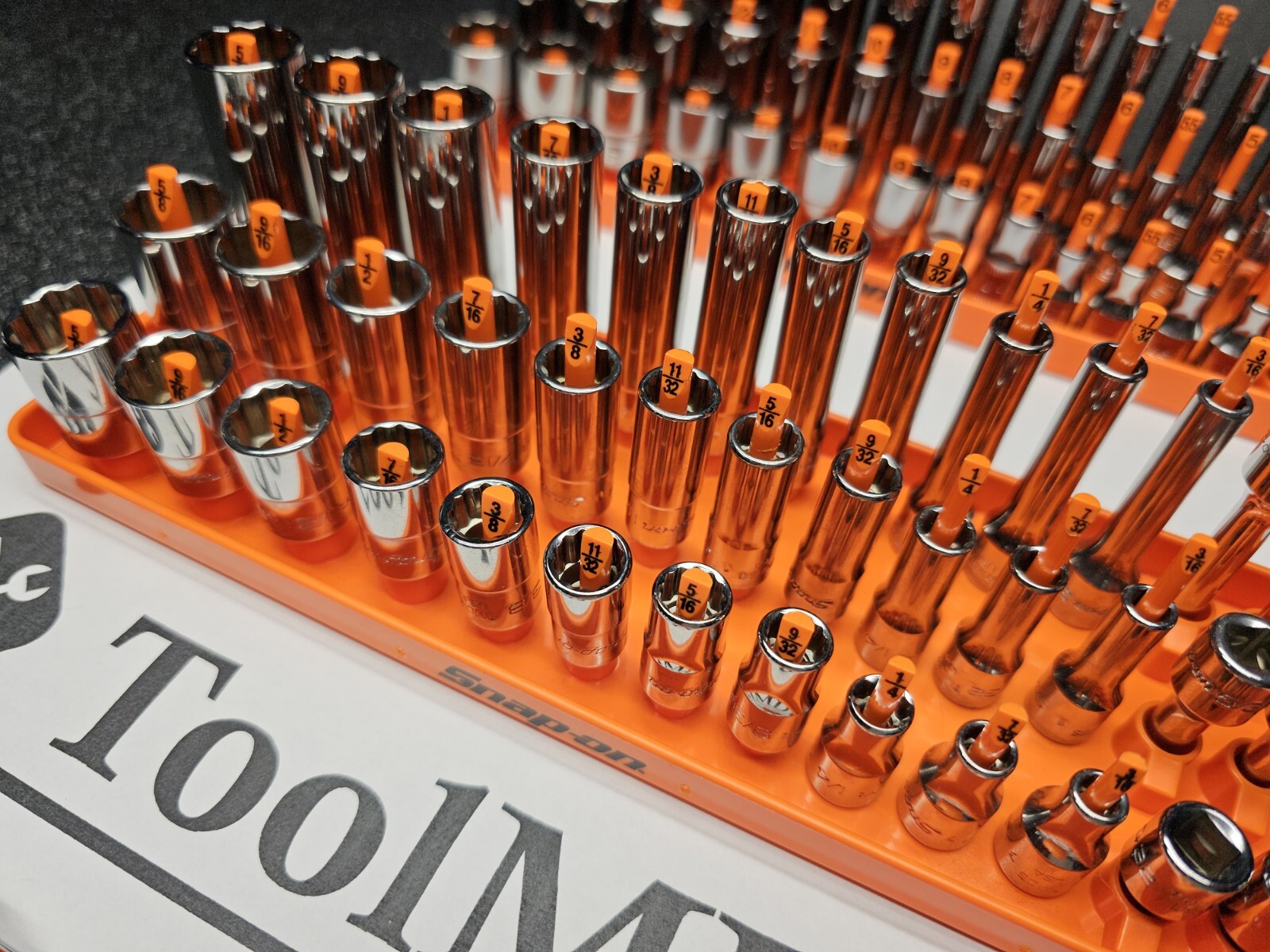 Snap-on Tools ORANGE 83pc 1/4″ Drive 12-POINT Shallow / Semi / Deep Socket Set