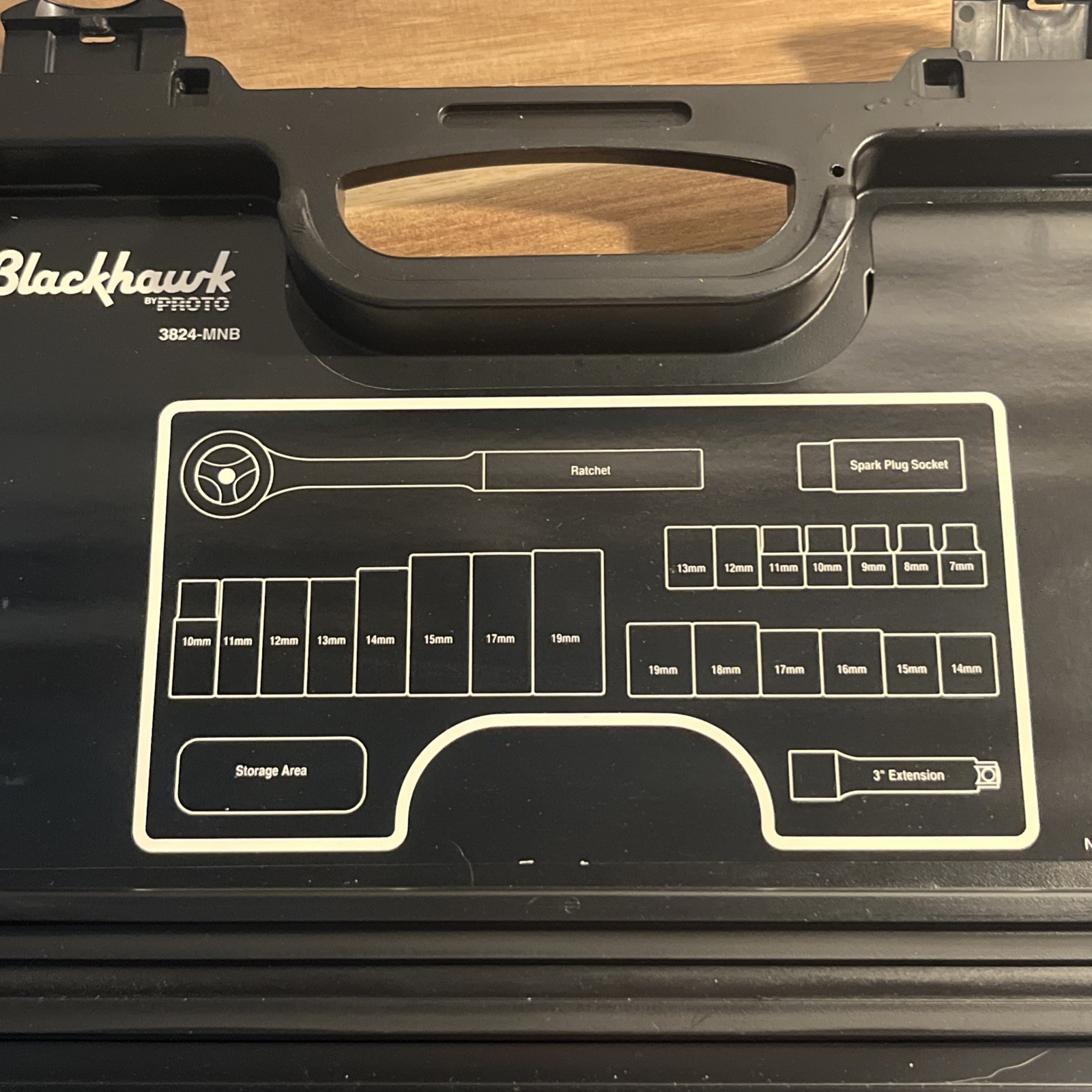 Blackhawk By Proto 3824-MNB 3/8″ Drive 24 Pc Metric Socket Set With Hard Case