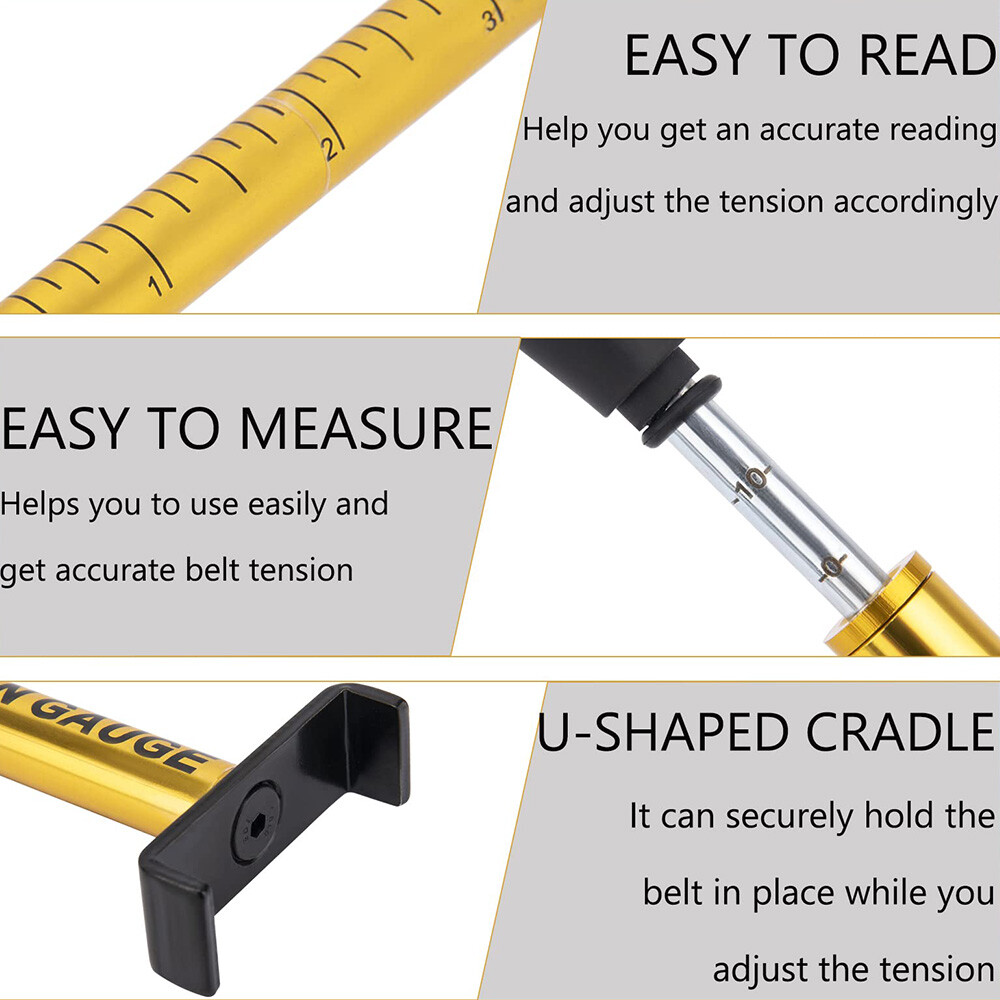 Motorcycle Secondary Drove Belt Adjustable Belt Tension Gauge Tool USA