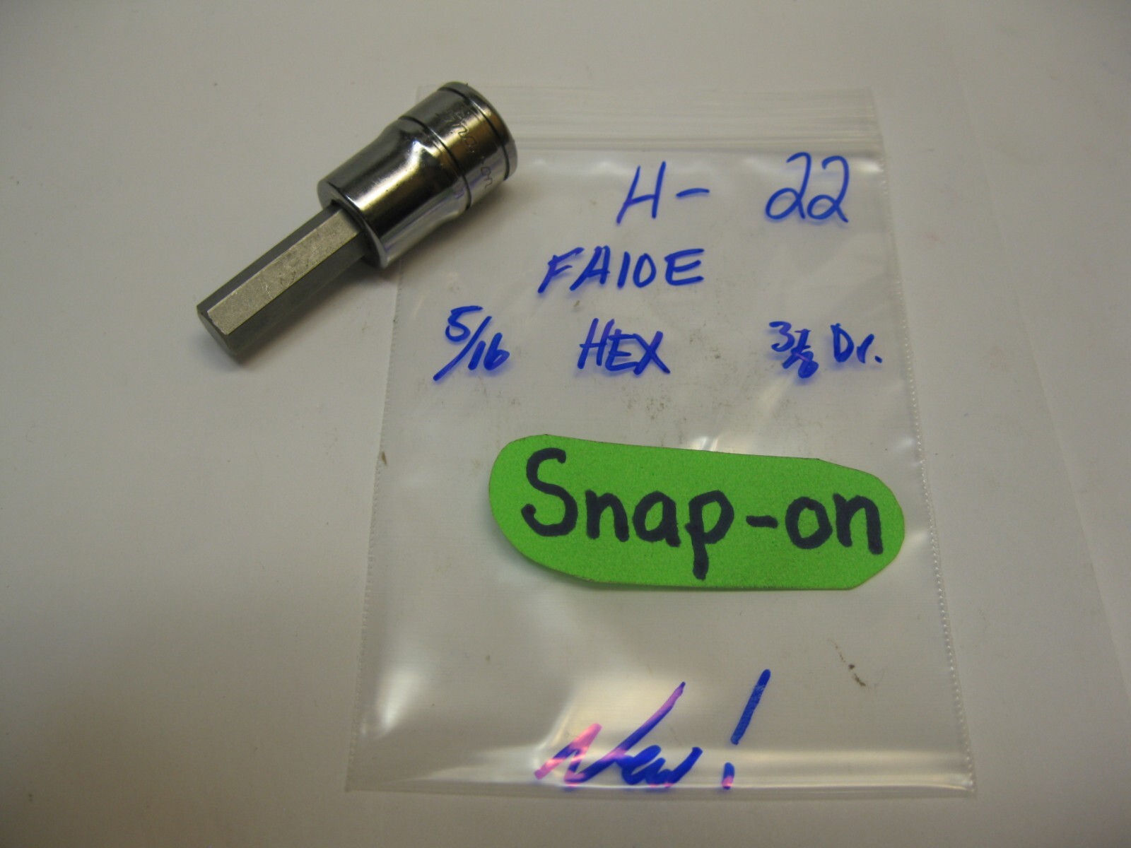 Snap-on tools 3/8″ drive 5/16″ SAE Hex Bit Socket FA10E USA New!
