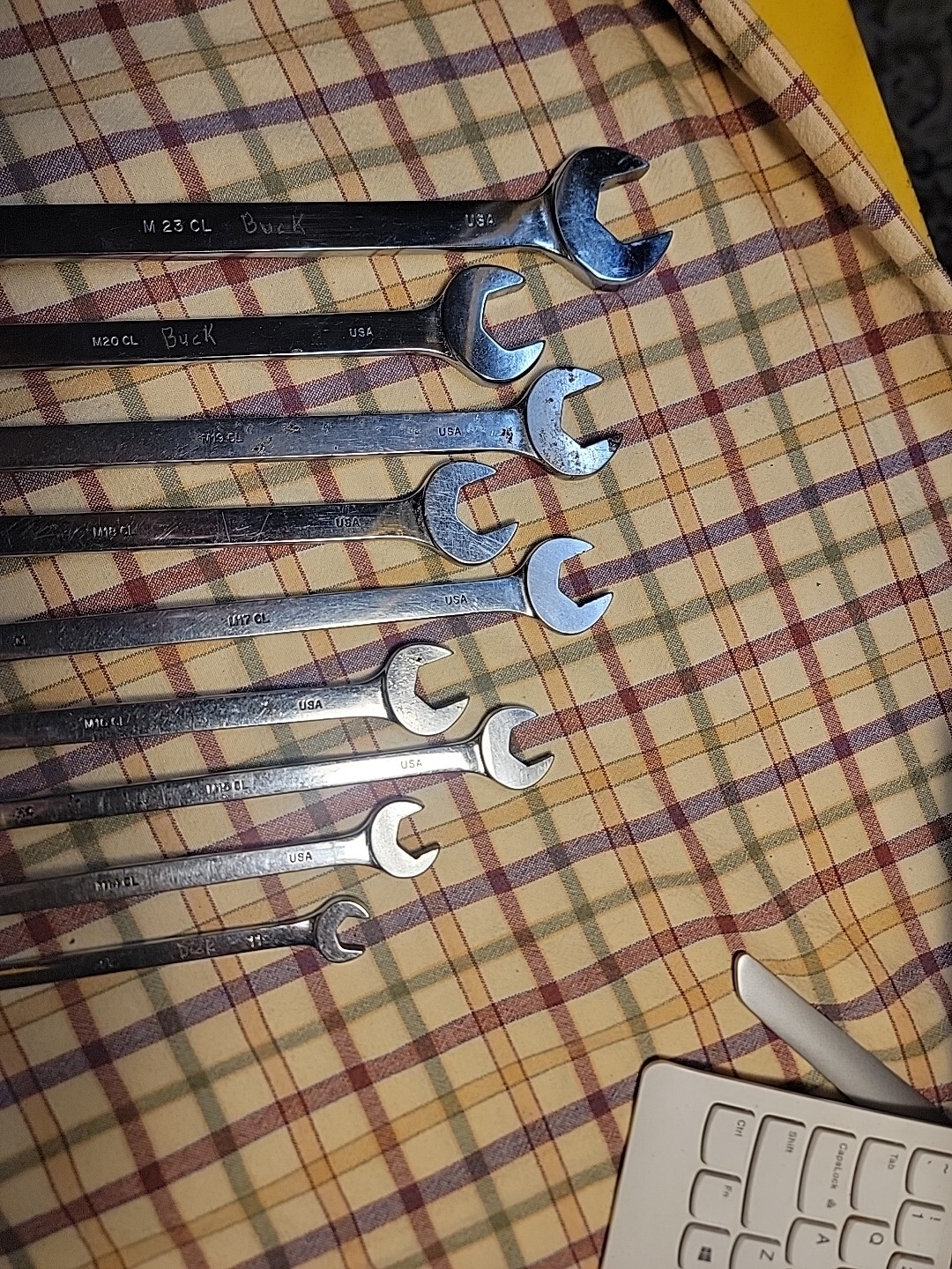 MAC Metric Range From M11CL – M23CL Combination Wrench Set 9 Pieces