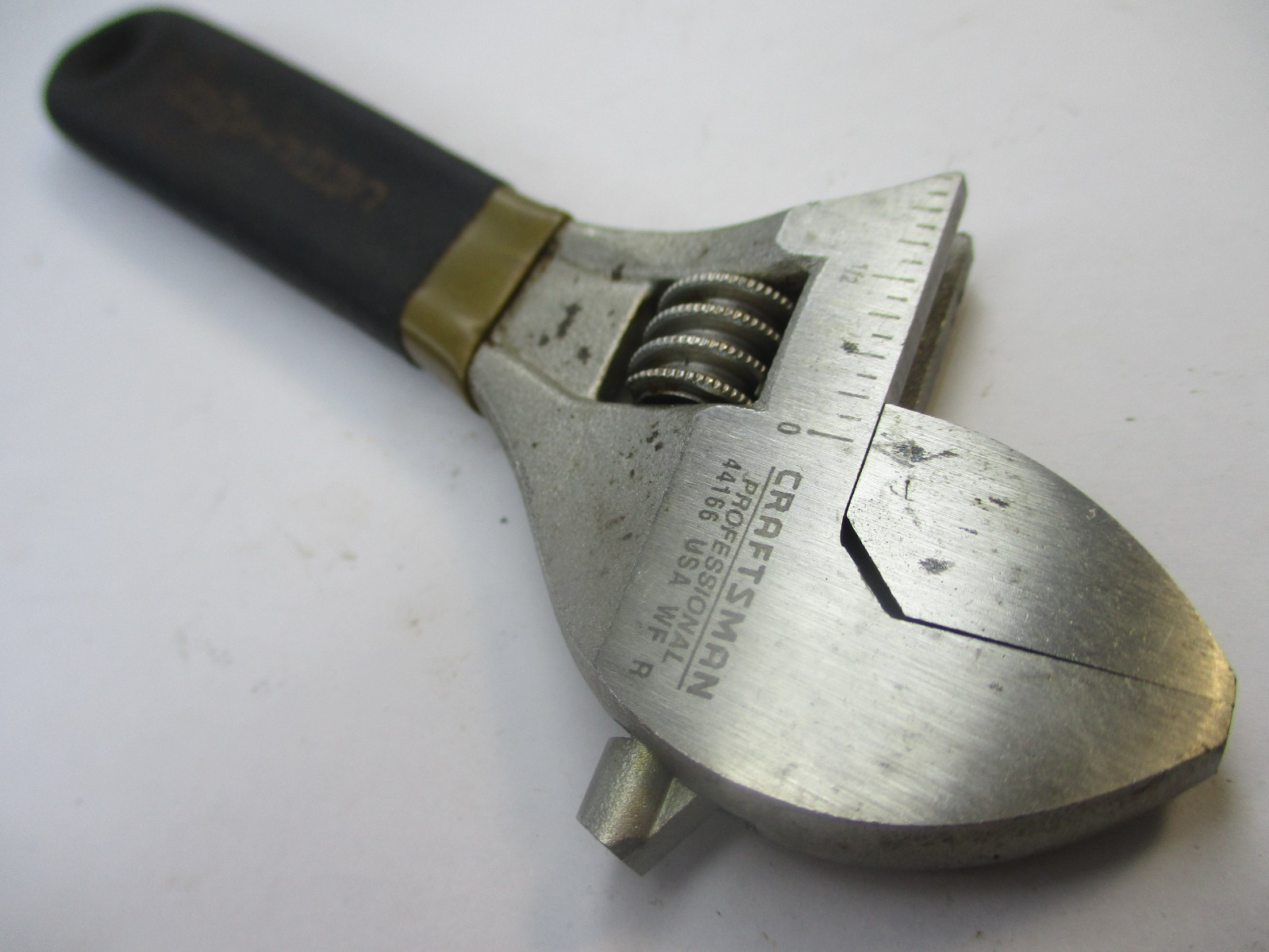 Craftsman Professional 44166 6″ Adjustable Wrench Black & Gold WF USA RARE