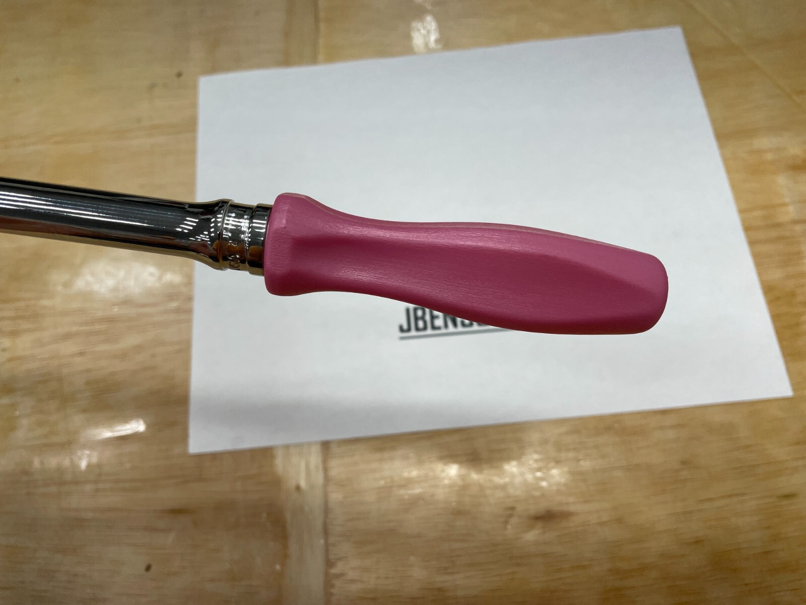 Snap-on Tools NEW PEARL PINK 3/8″ Drive Hard Extra-Long Fixed Ratchet FHLLD80PP