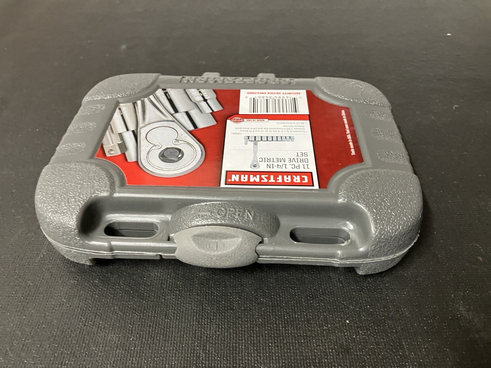 Vintage Craftsman Metric 1/4” Dr Socket Set 34861 USA *Replacement Case Only*