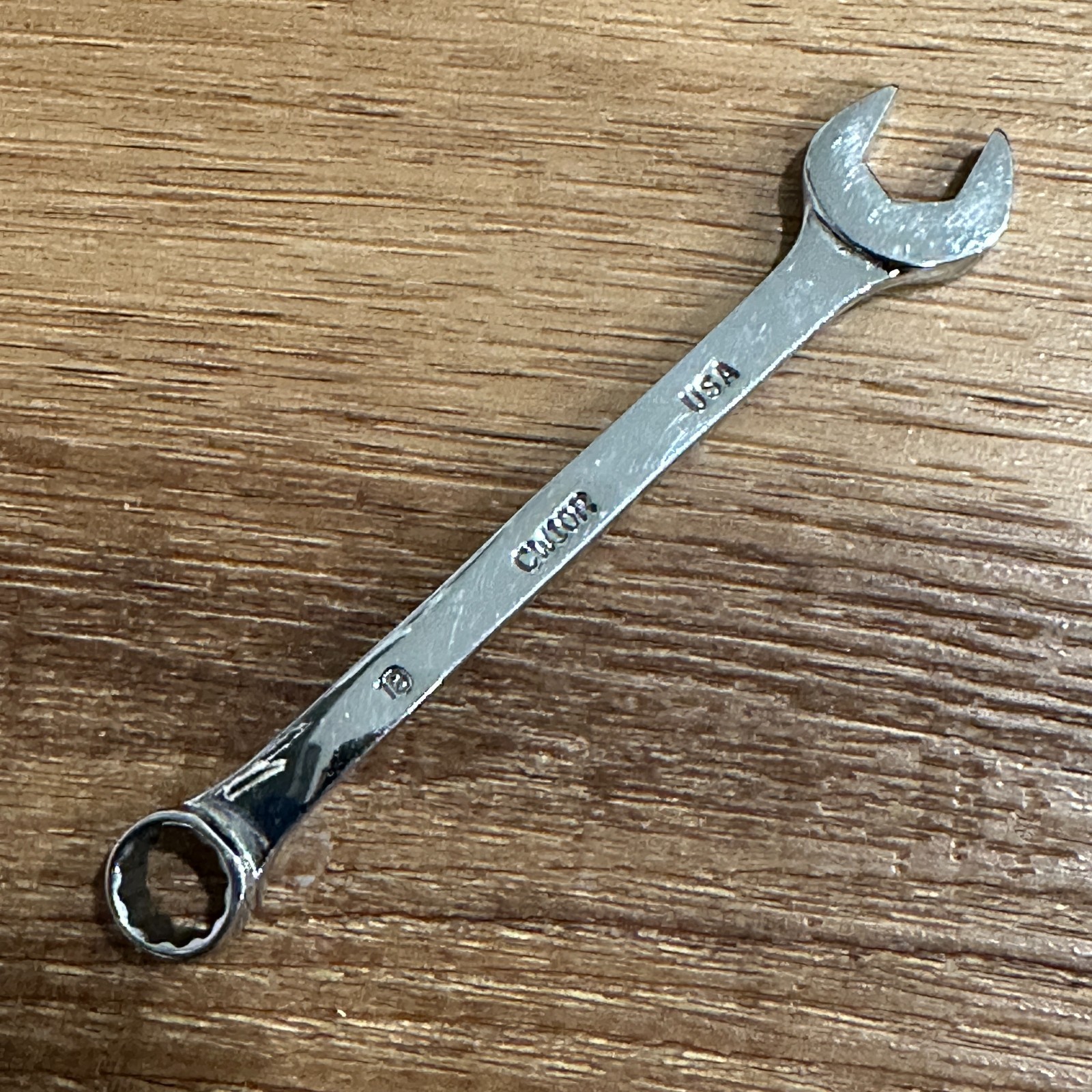 Mac Tools 5/16″ 12PT SAE Short Chrome Combination Wrench USA CW10R Full Polish
