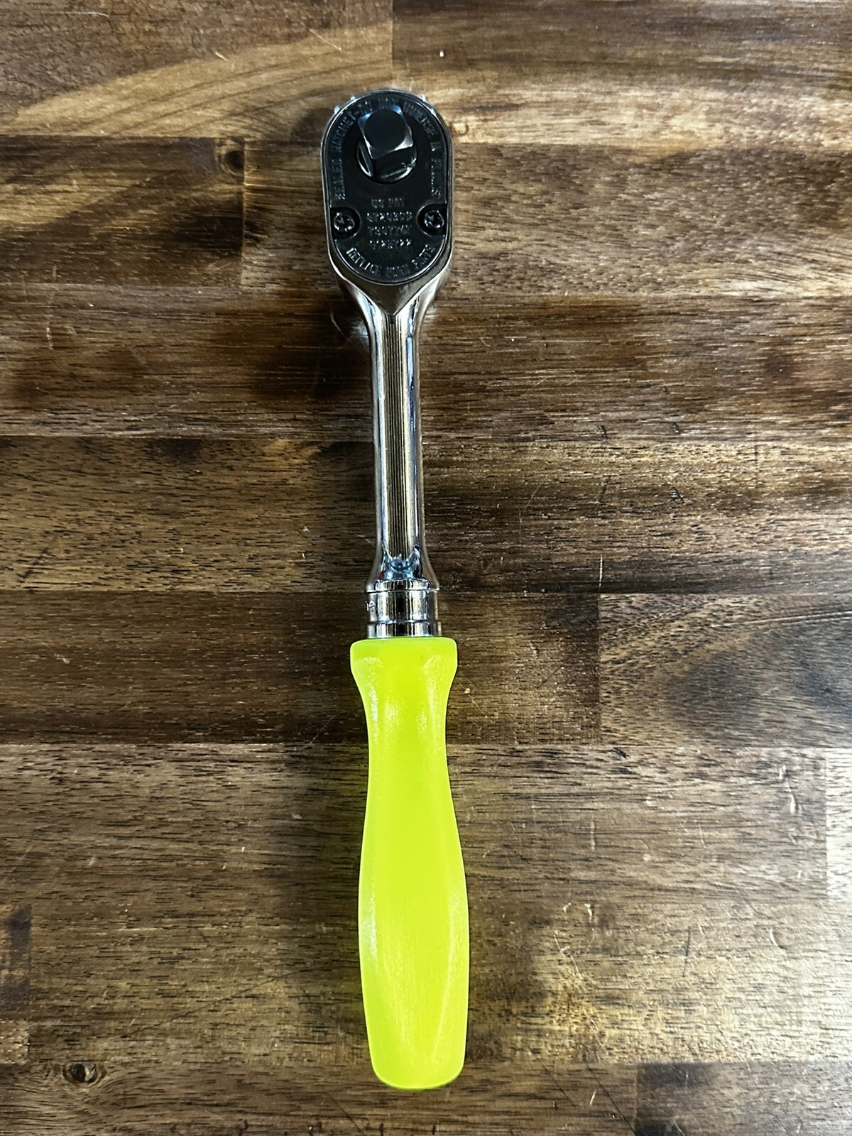NEW UNUSED Snap On FHD80 3/8” Dr HI Viz Yellow Handle Ratchet FREE PRIORITY