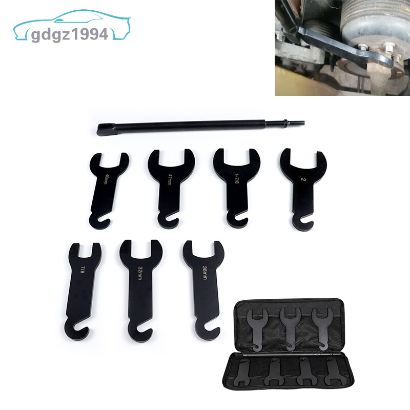 7pcs Pneumatic Fan Clutch Wrench Kit Removal Tool Kit for Ford/GM/Chrysler/Jeep