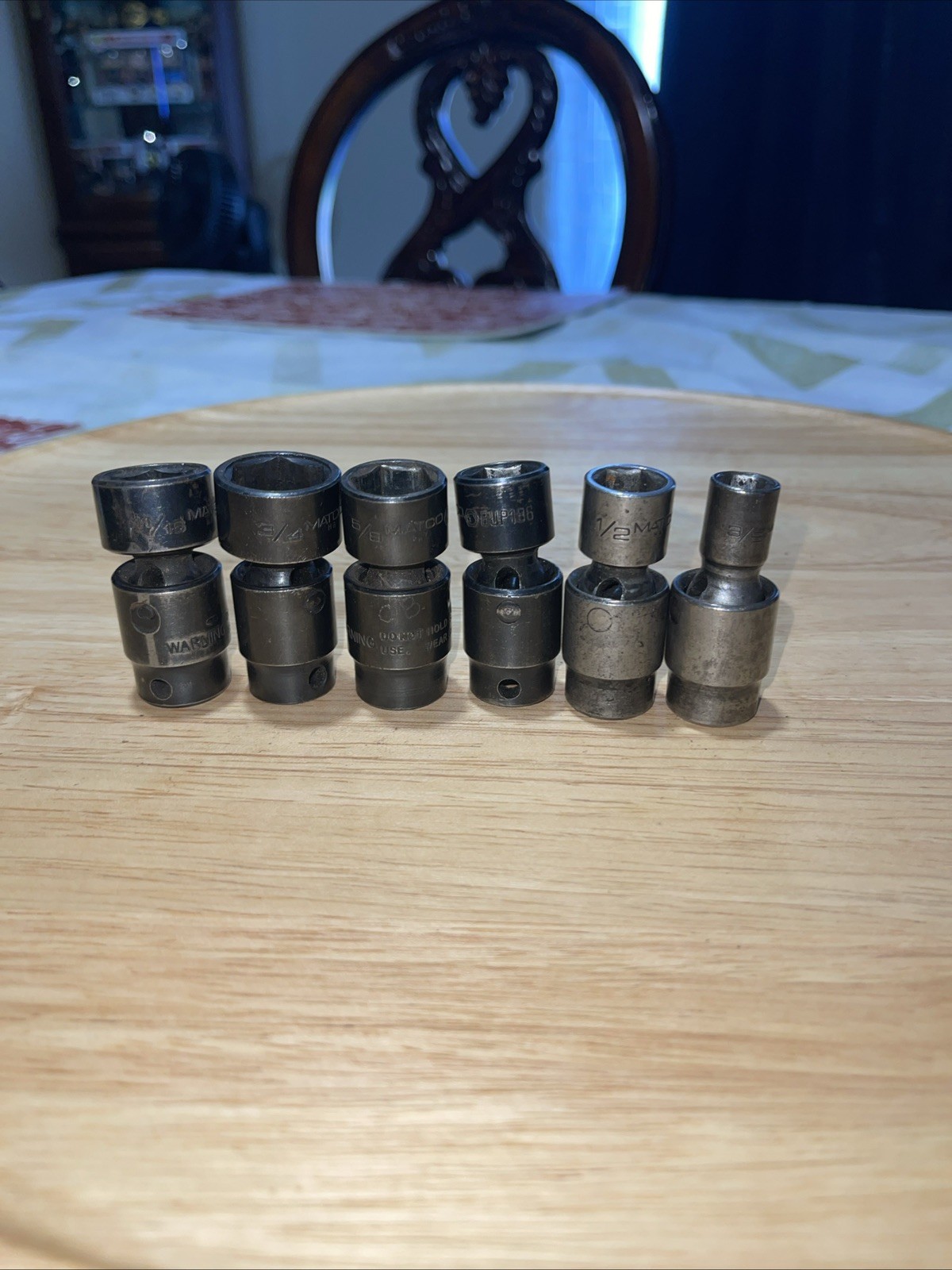 Matco Tools 6 pcs 3/8″ drive Impact Swivel Socket Set 6point standard