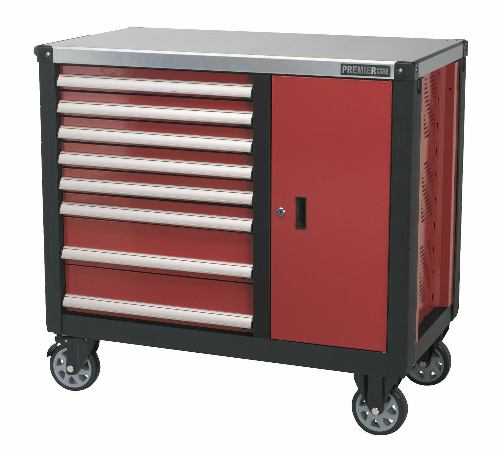 Sealey AP2418 Mobile Workstation 8 Drawer with Ball-Bearing Slides