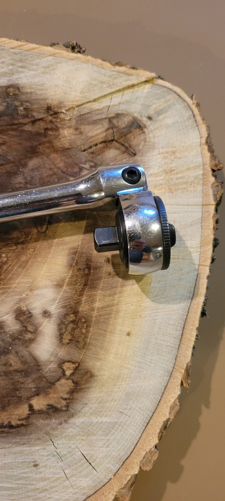 Powerbuilt CR-V Offset Handle with Articulated Head 3/8 Ratchet USA