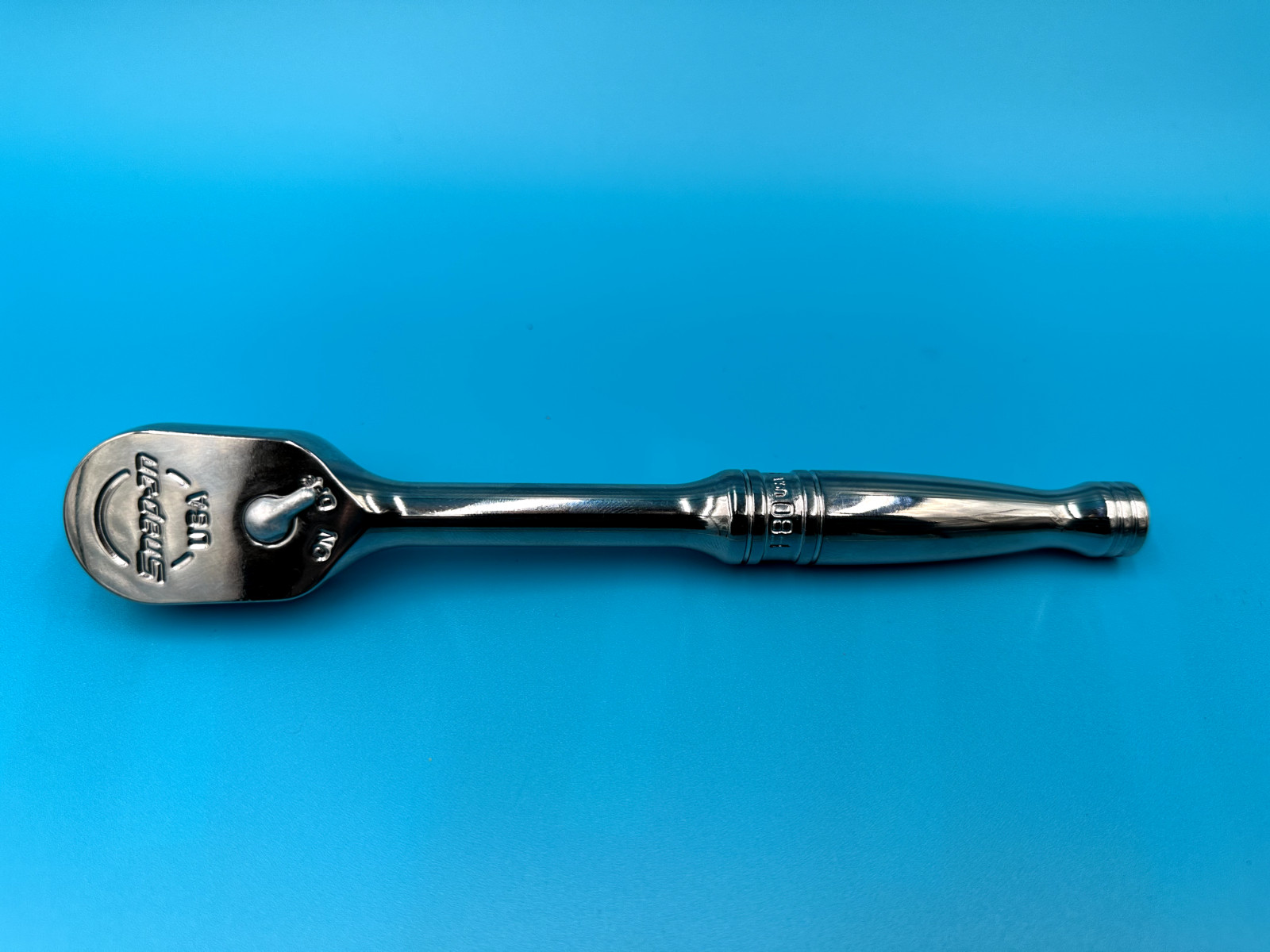 NEW Snap-On F80 3/8″ Drive Ratchet – 80 Tooth – Chrome Handle – 7-7/16″ Length
