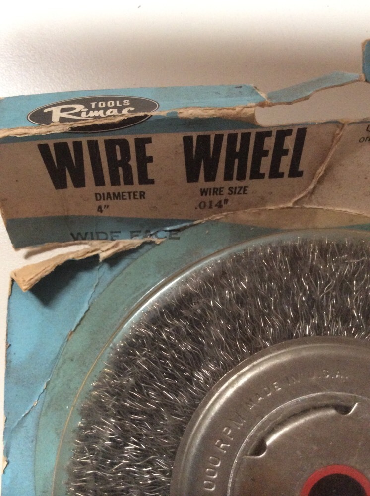 Rimac B24-BP Wire Wheel – 4″ Dia. Wire Size .014″ : Arbor Hole 5/8″-1/2″
