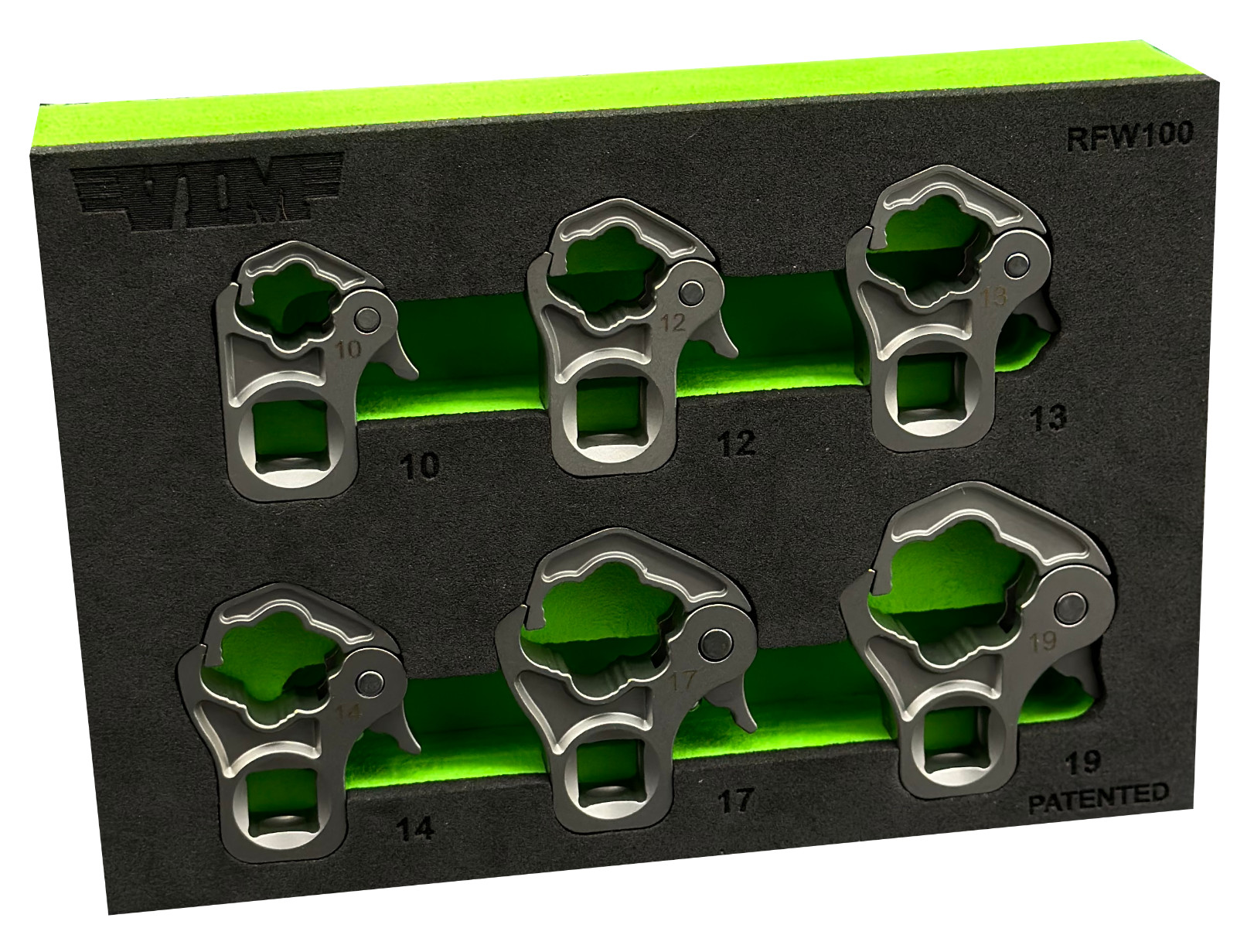 VIM Tools RFW100 – 6 Piece 3/8″ Dr. Ratcheting Flare Nut Set