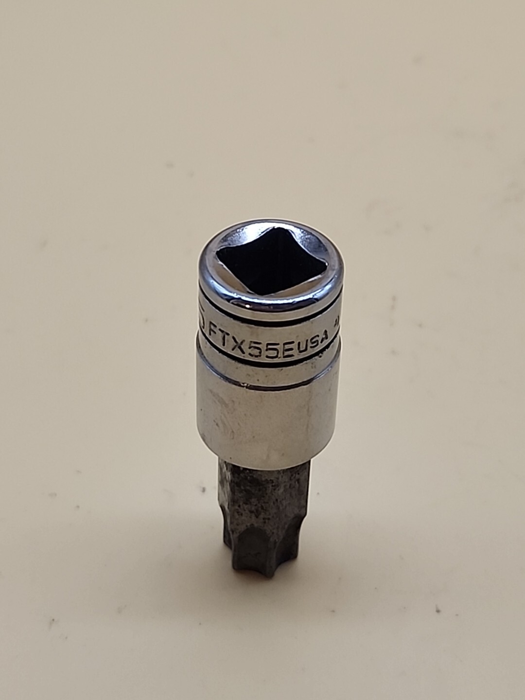Snap-on Tools 3/8″ Dr T55 Standard Torx Bit Chrome Socket Driver FTX55E USA