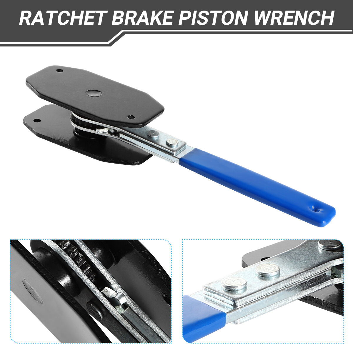 Car Ratchet Brake Piston Spreader Wrench Caliper Pad Install Tool Press Ratchets