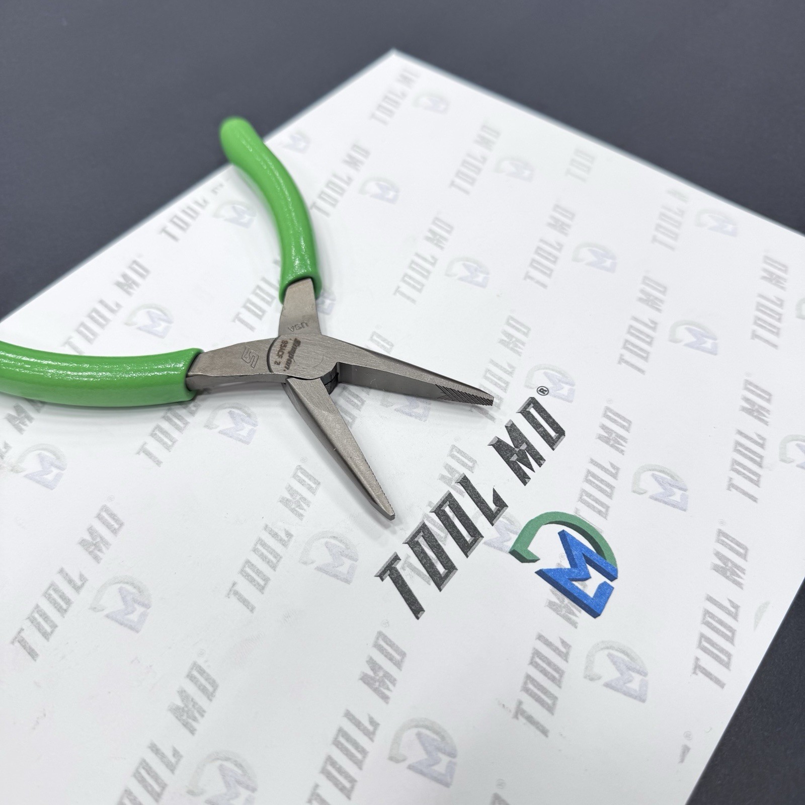 Snap-on Tools USA NEW GREEN 6″ Soft Grip Talon Grip Needle Nose Pliers 95ACFG
