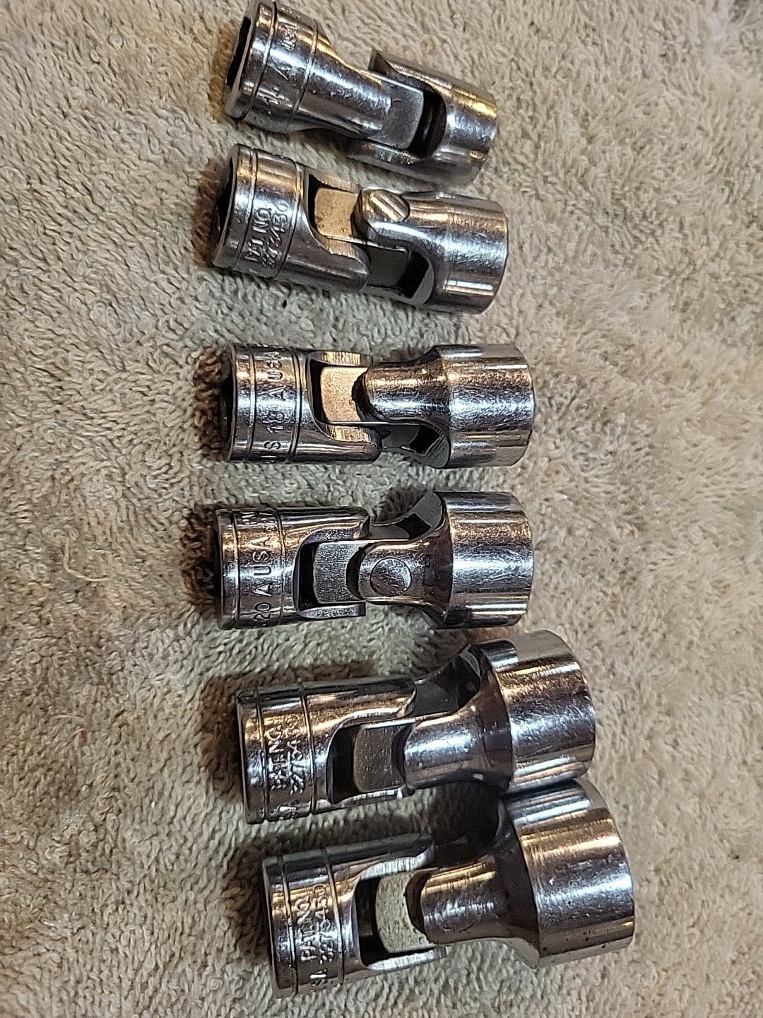 Snap On 3/8” Dr. 6 Pc. 7/16″- 3/4″ Shallow 6 Pt. Universal Socket Set 206AFS