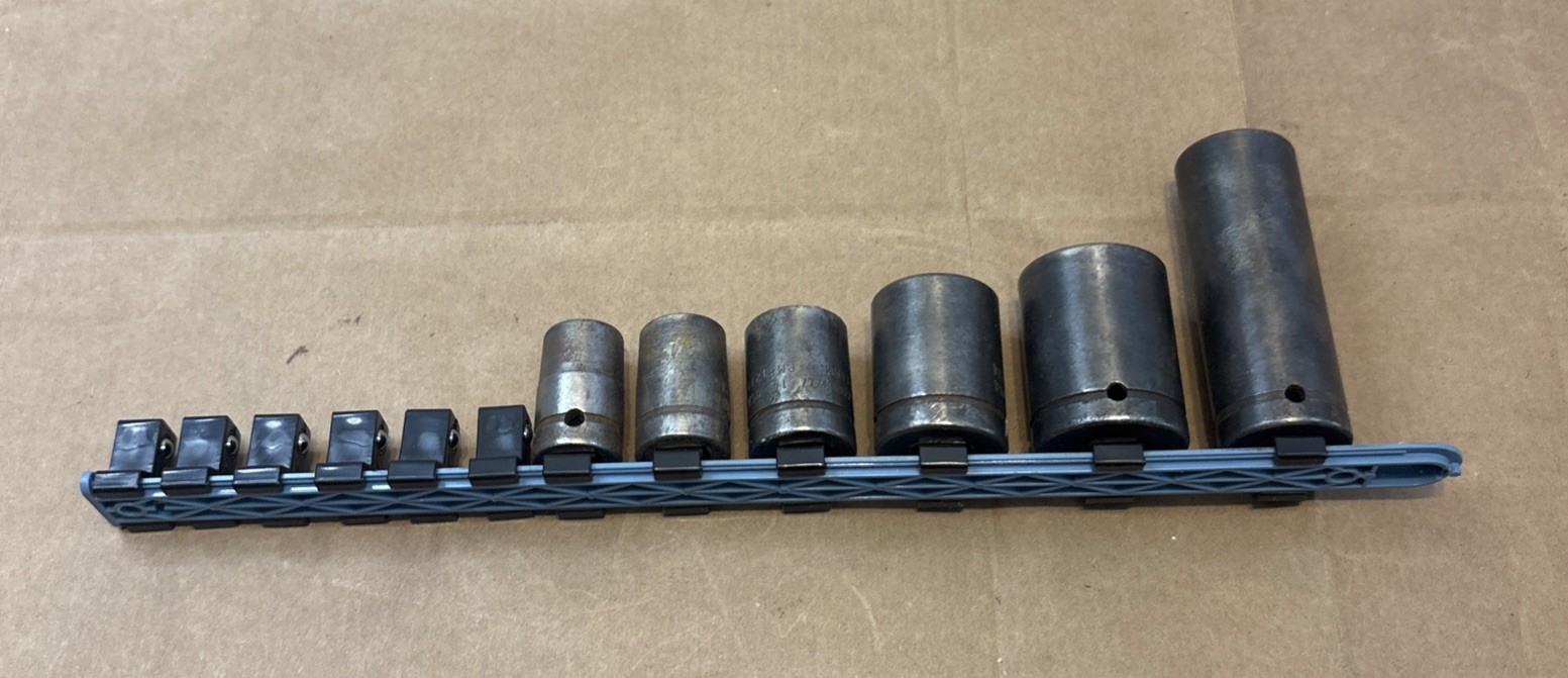 Cornwell Impact Sockets 6 Pieces Mechanics Tools USA 22mm, 27, 24, 18, 16, 14 mm
