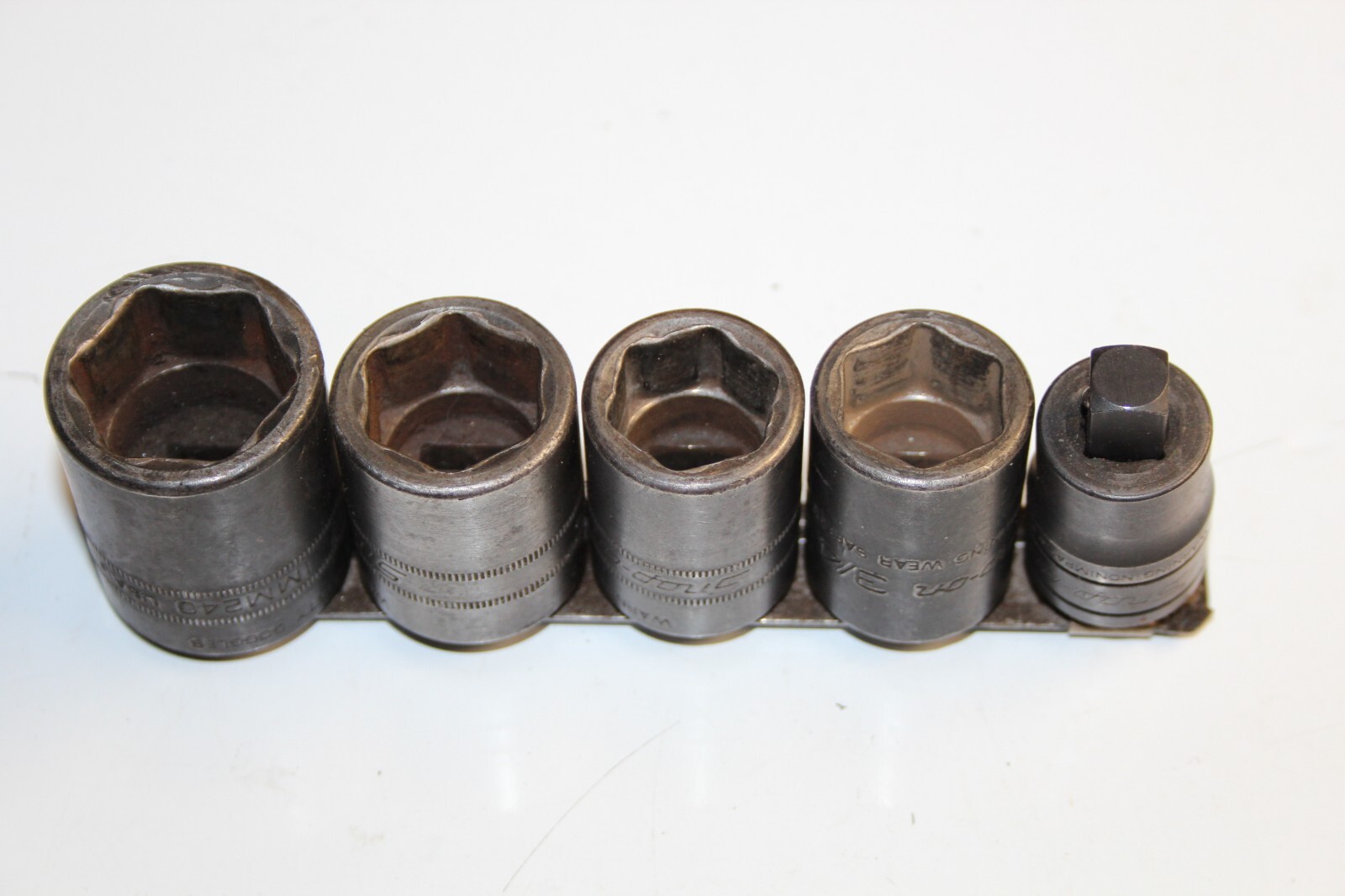 Snap-On Tools 1/2″ DRIVE METRIC / SAE IMPACT SOCKET & ADAPTOR LOT 5pcs USA