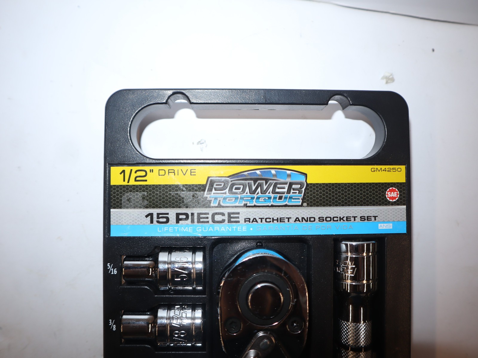 Power Torque Rachet and Socket Set 15 pc, Metric Sockets 1/2″ Drive GM4251 79005