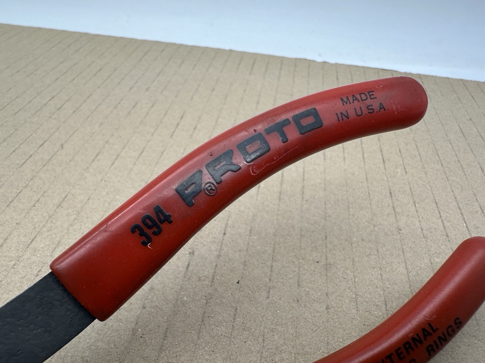 Proto 394 Internal Retaining Ring Pliers – 9 Inch Red Vintage Made In USA *READ