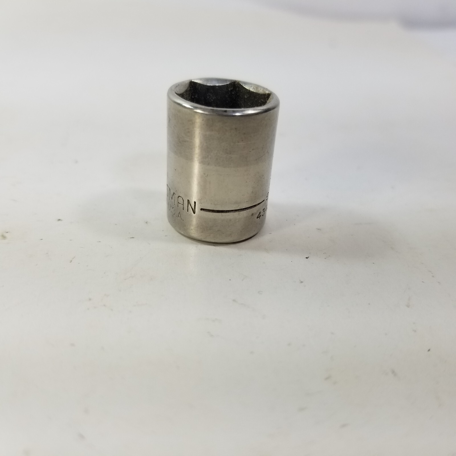 Craftsman USA 1/2″ 6 Point 1/4″ Drive Shallow Socket 43499 Inverted G Series