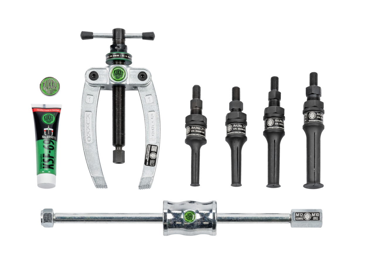 Kukko 12mm – 34mm ID Ball Bearing Extraction Kit (Counterstay & Slide Hammer)
