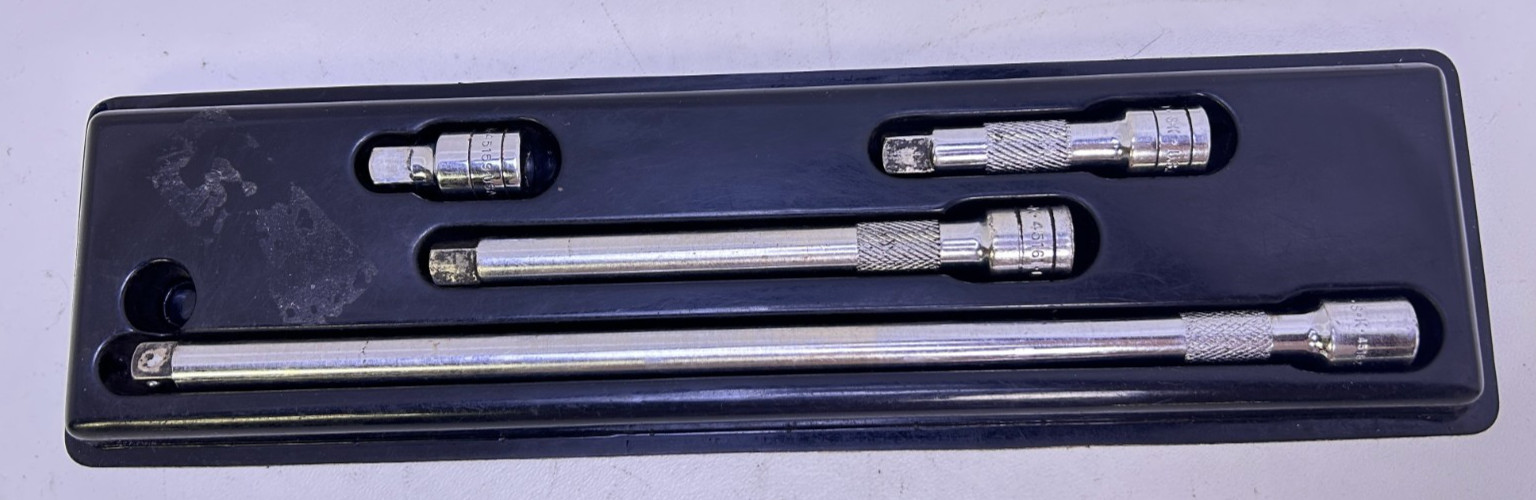 SK Professional Tools 4 Piece 3/8″ Drive Socket Wobble Extension Set 4524