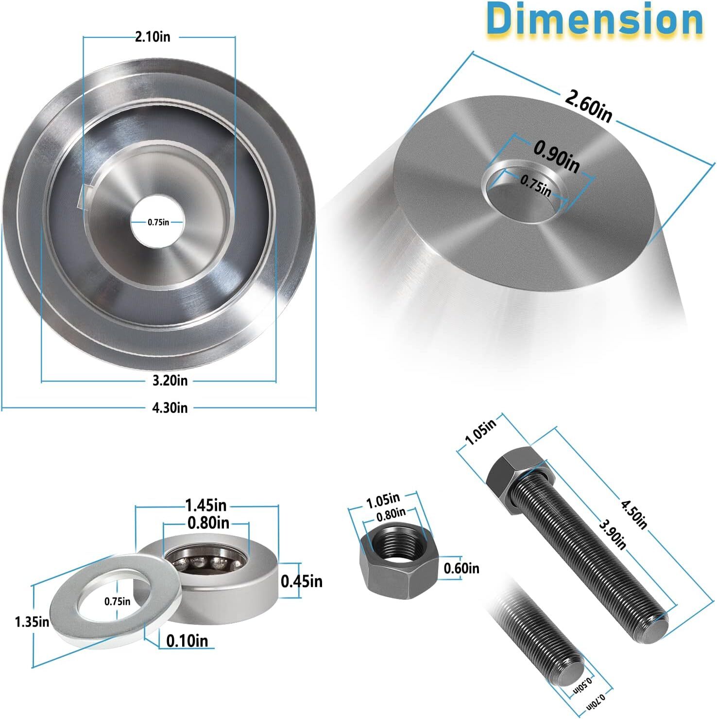 For Isuzu 6.6 L Duramax Front Crankshaft Seal / Wear Sleeve Installer J-44645