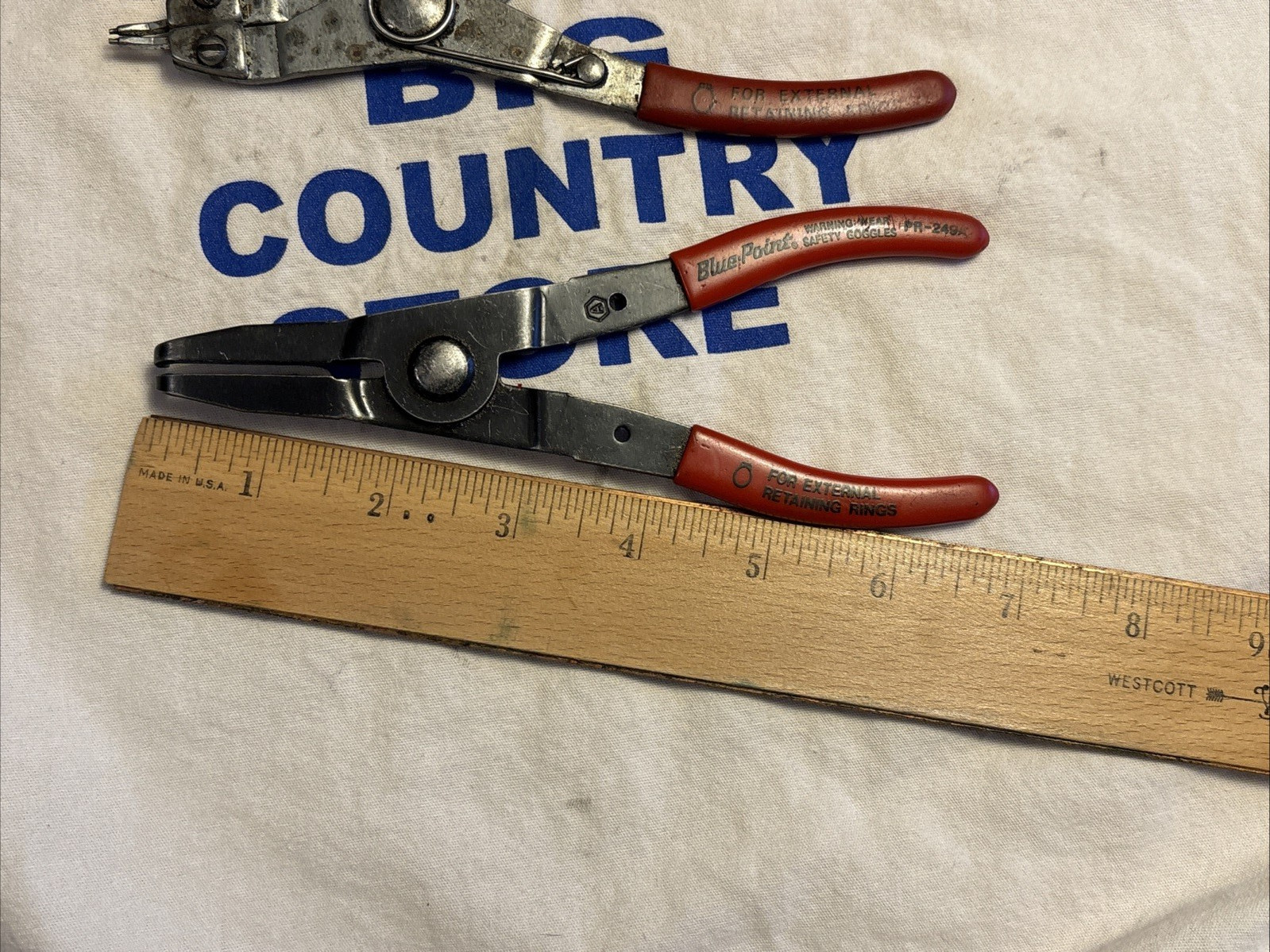 Blue Point USA 2pc Retaining Ring Pliers Lot PR-249A & PR-38