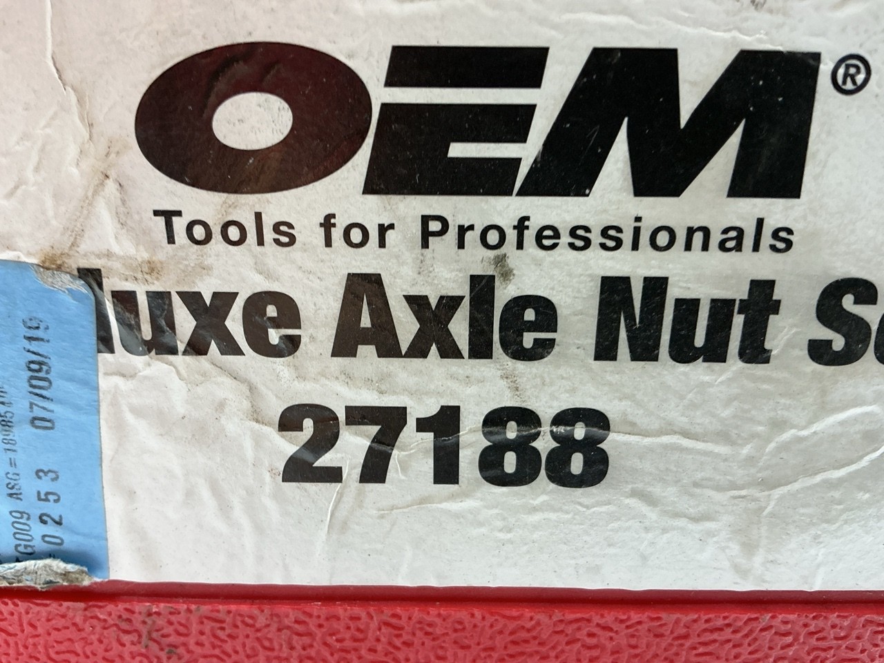 USED #23 OEM Tools 27188 Axle Nut Socket Set – 9 Piece 6 Pt 1/2 Drive Impact