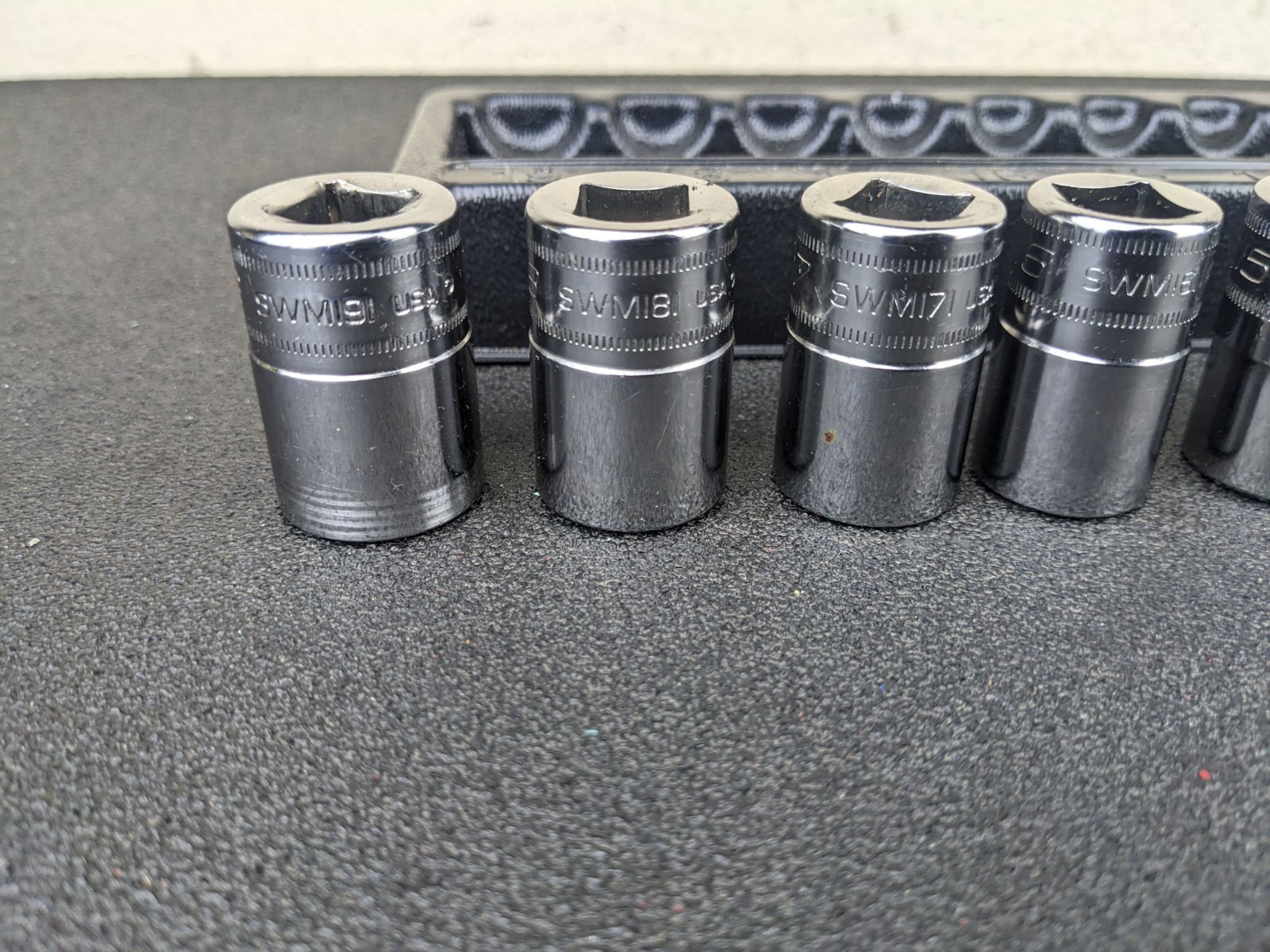 #bl921 Snap-On Tools 310swmya 1/2″ Drive Metric 12-Point shallow socket set