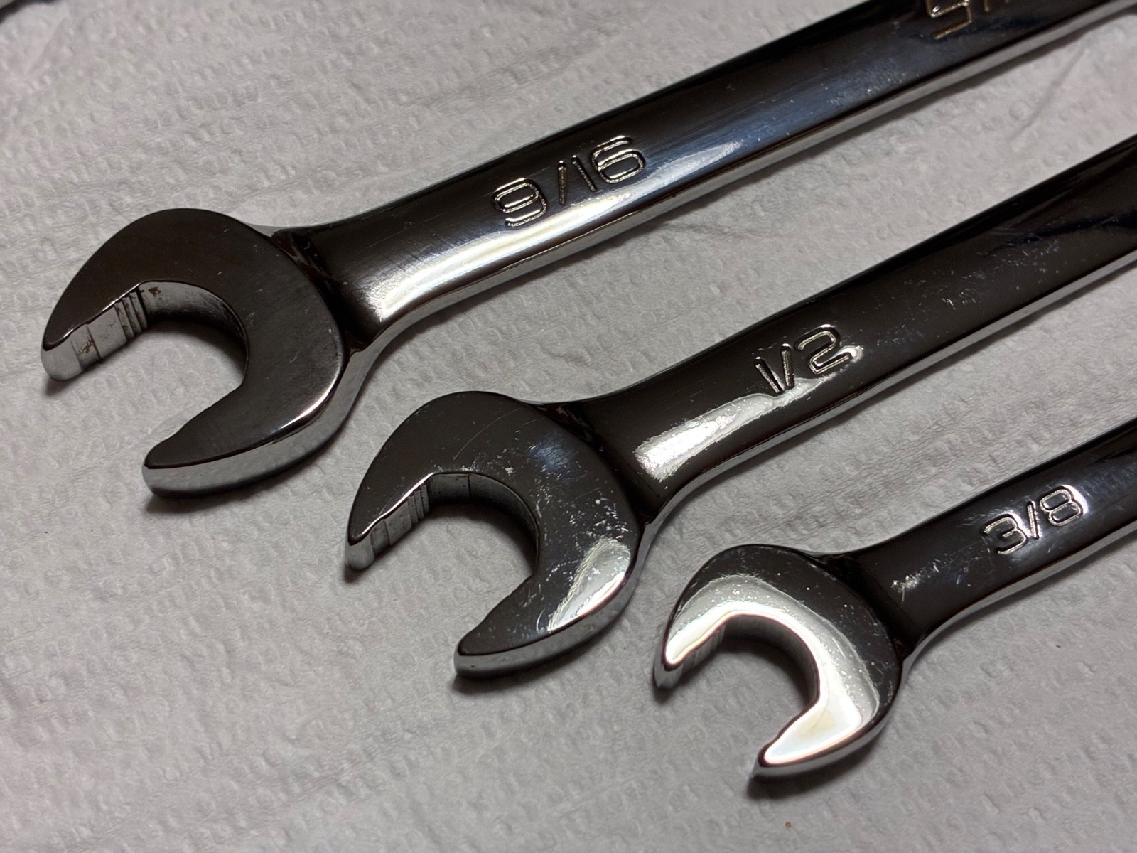 Snap-on SOEXR Gear Ratcheting Wrench Set 6pc 3/8″-3/4″ SAE USA Near New