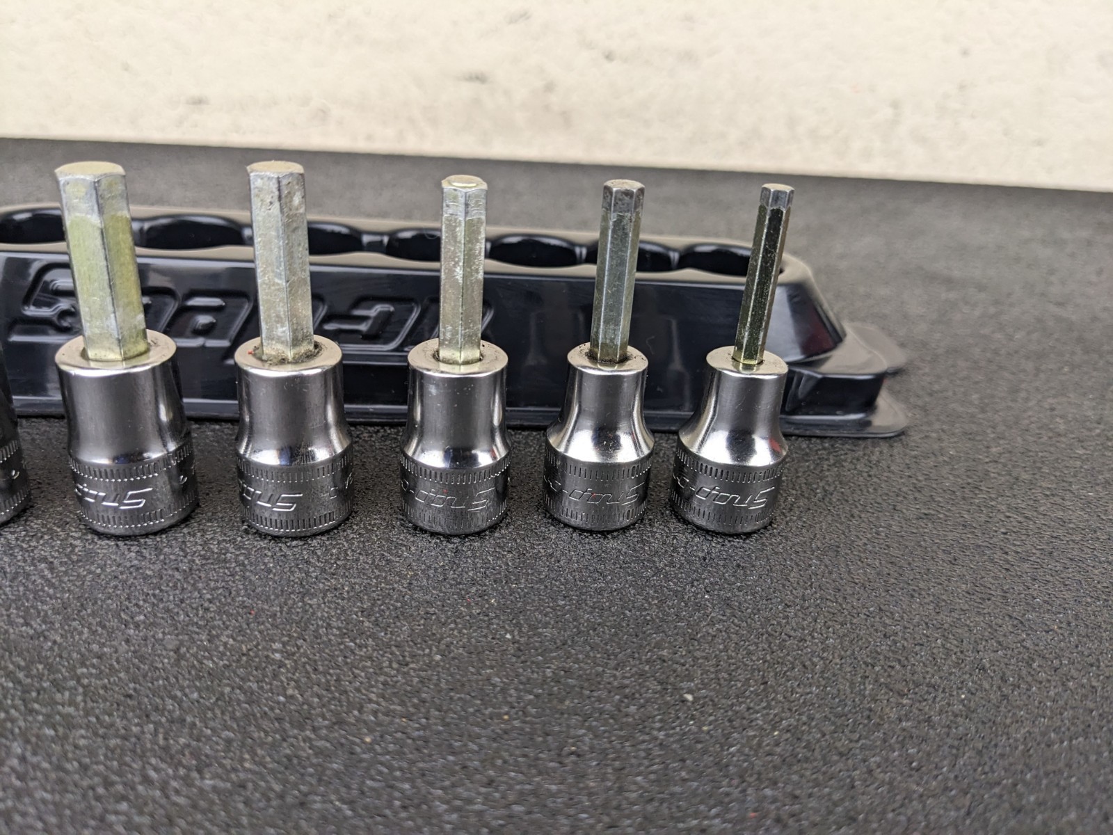 #bp416 Snap On Tools 7 Piece 3/8″ Drive Hex Bit Socket Set 4MM-10MM 207EFAMY