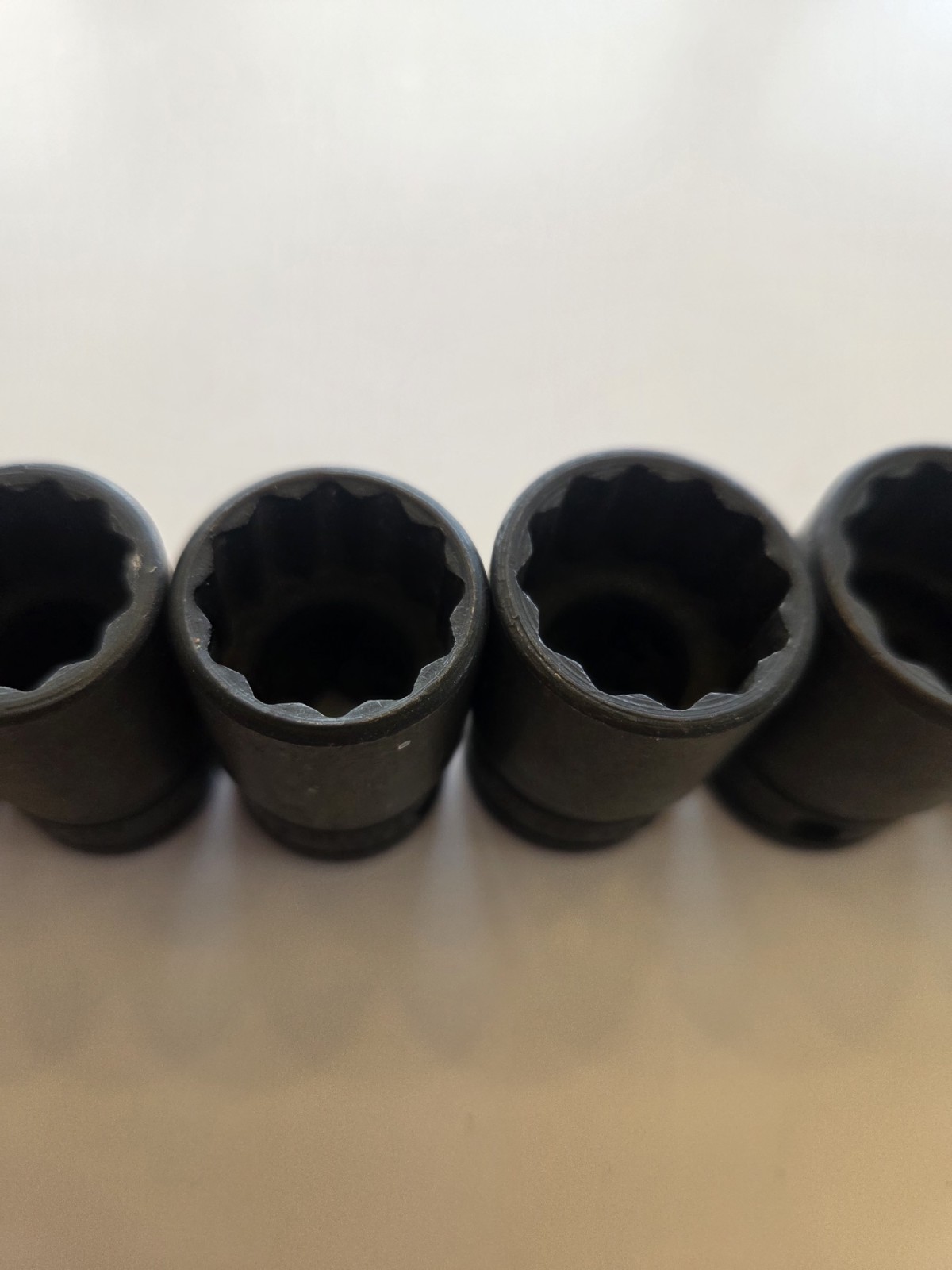 Snap On Tools 9 Piece 1/2″ Drive Industrial Finish 12 Point SAE Socket Set NICE