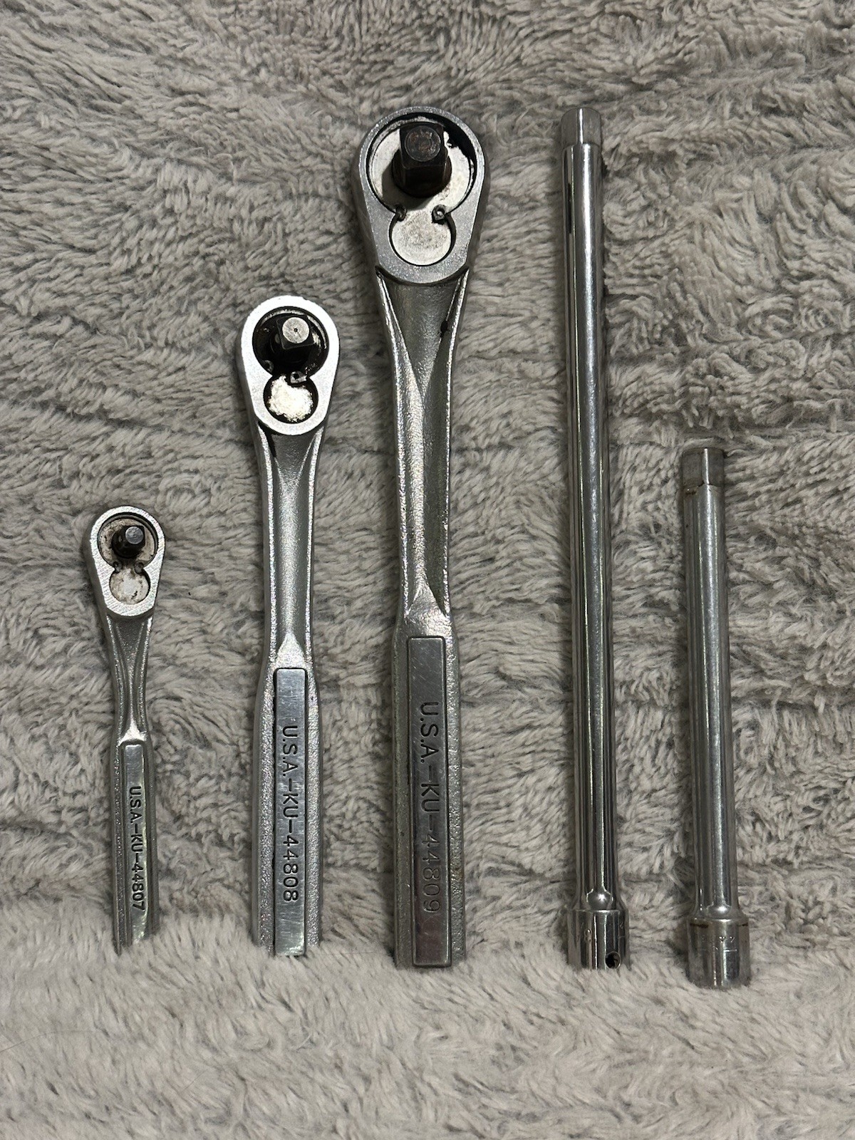 Craftsman Ratchet Set 1/2” 3/8” 1/4” Drive 44809 44808 44807 44261 44262 USA