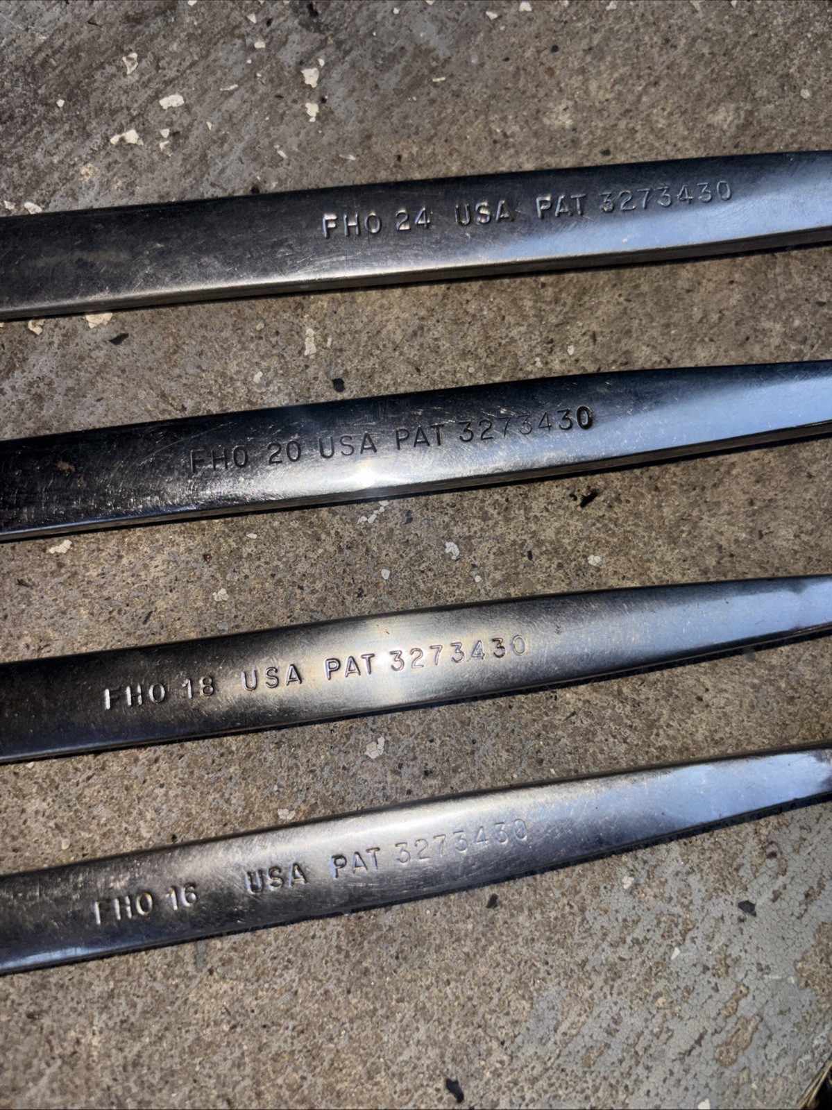 Lot 4 Snap On Tools OH2o OH24 OH18 OH20Alignment Wrenches 3/4 5/8 9/16 1/2