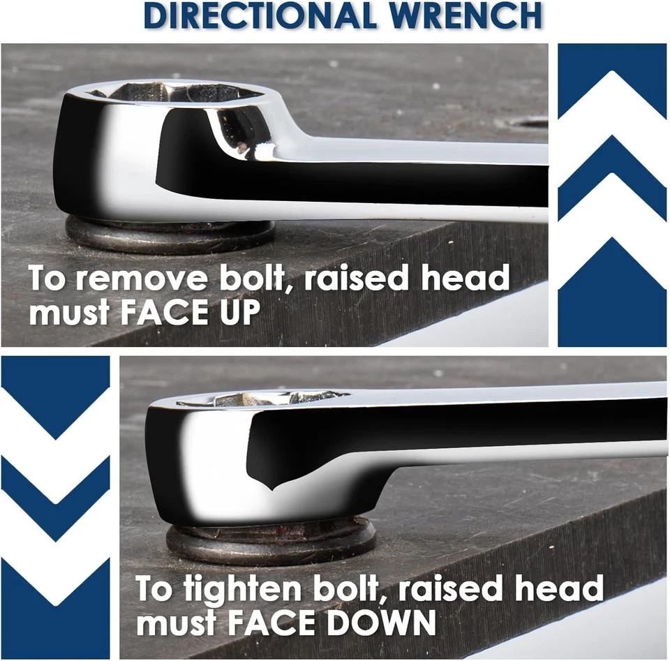 5-Piece Extra Long Box End Wrench Set, Metric 8Mm-19Mm, 6 Point Extended Bolt Ex