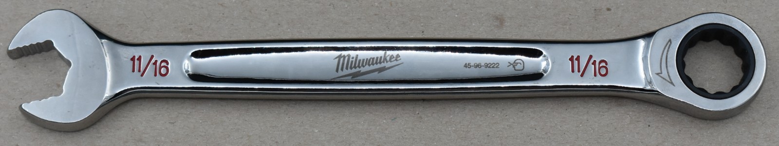 MILWAUKEE 45-96-9222, 11/16″ SAE, 12-POINT, MAX-BITE 144-POSITION RATCHETING WRE