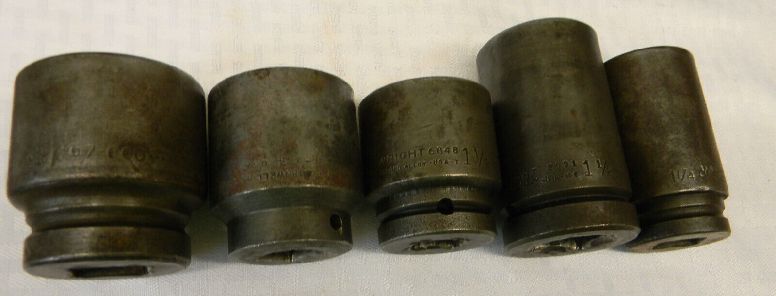 CORNWELL/WRIGHT/WILLIAMS TOOLS 3/4″ & 1″ DRIVE 5PC SAE 6/12PT IMPACT SOCKETS