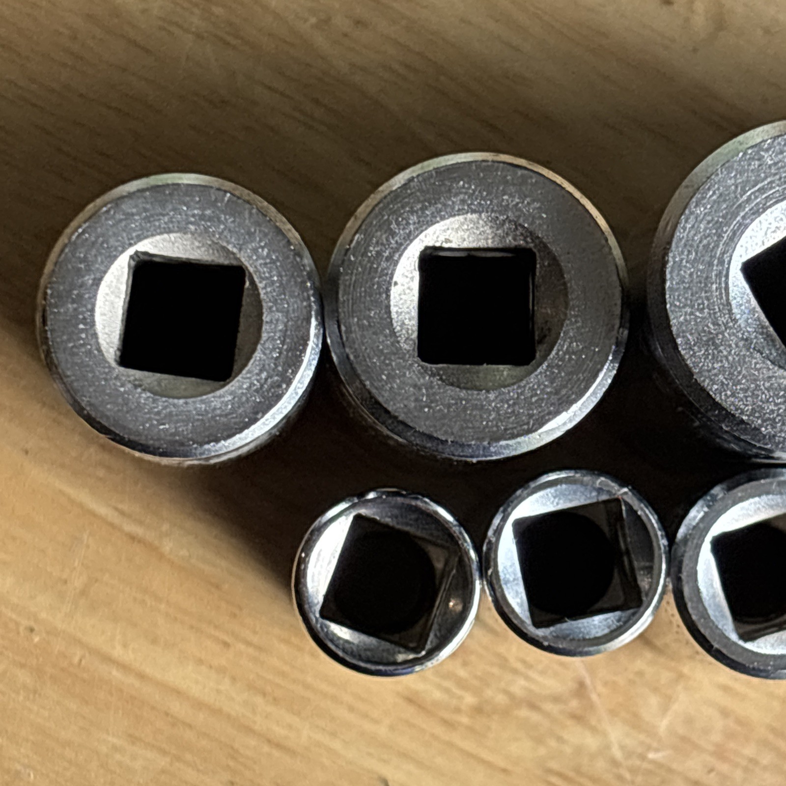 Husky SAE Deep Socket Set 3/8″ Drive 12 Point 10pc 3/8″ to 15/16″ Vtg USA