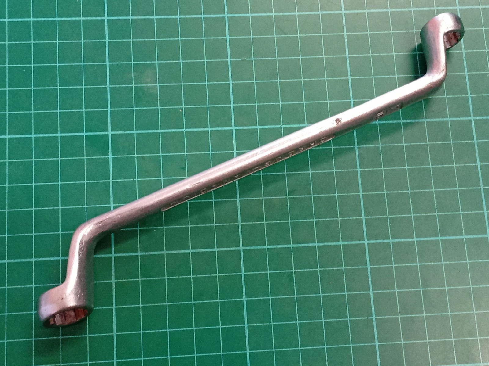 Elora No110 7/16″ x 1/2″ AF, Chrome-Vanadium Offset Ring Spanner, Germany